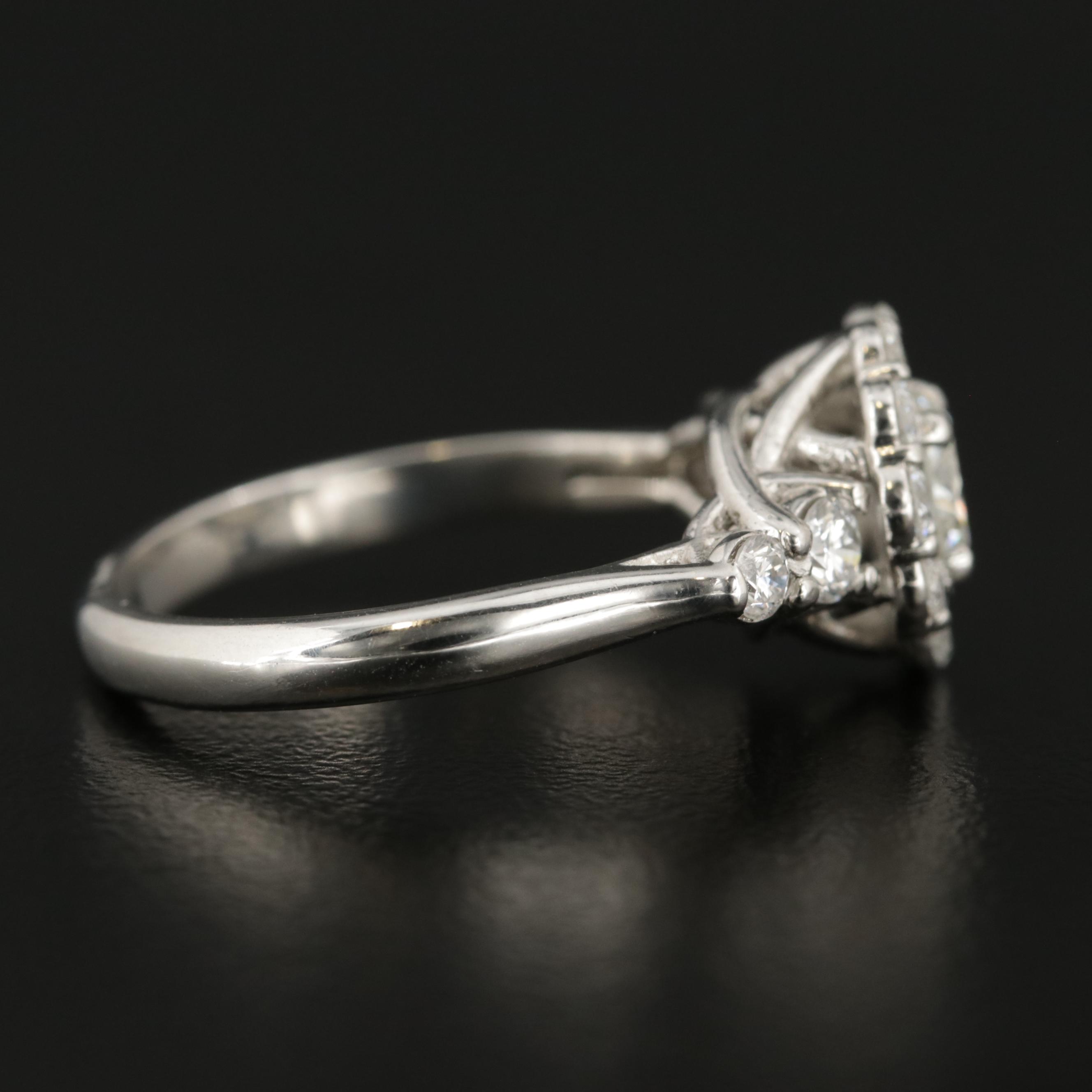 Vintage Platinum 1.42 CTW Diamond Ring