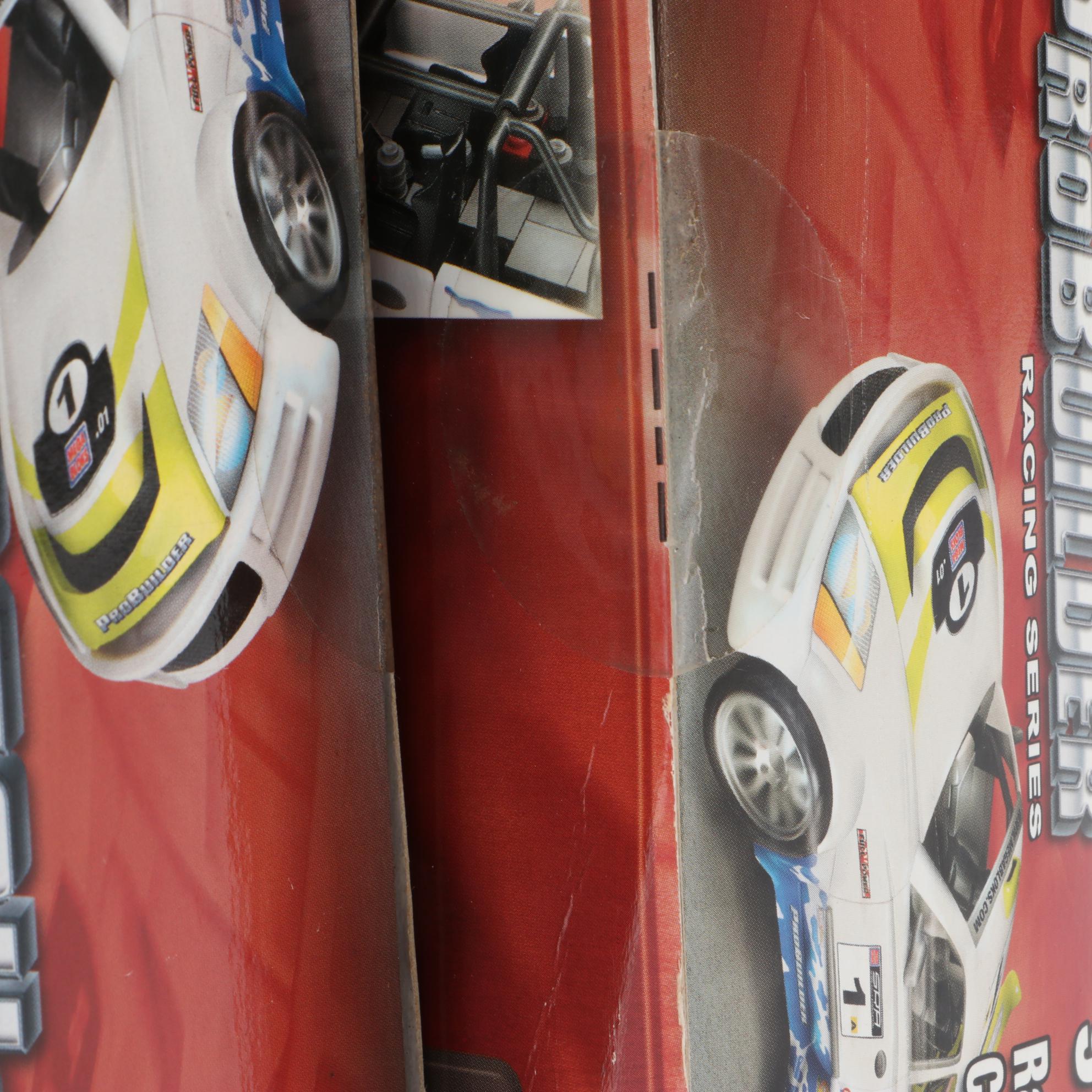 Tyco Electric Racing Set With Mega Bloks "Probuilder" Racing Cars