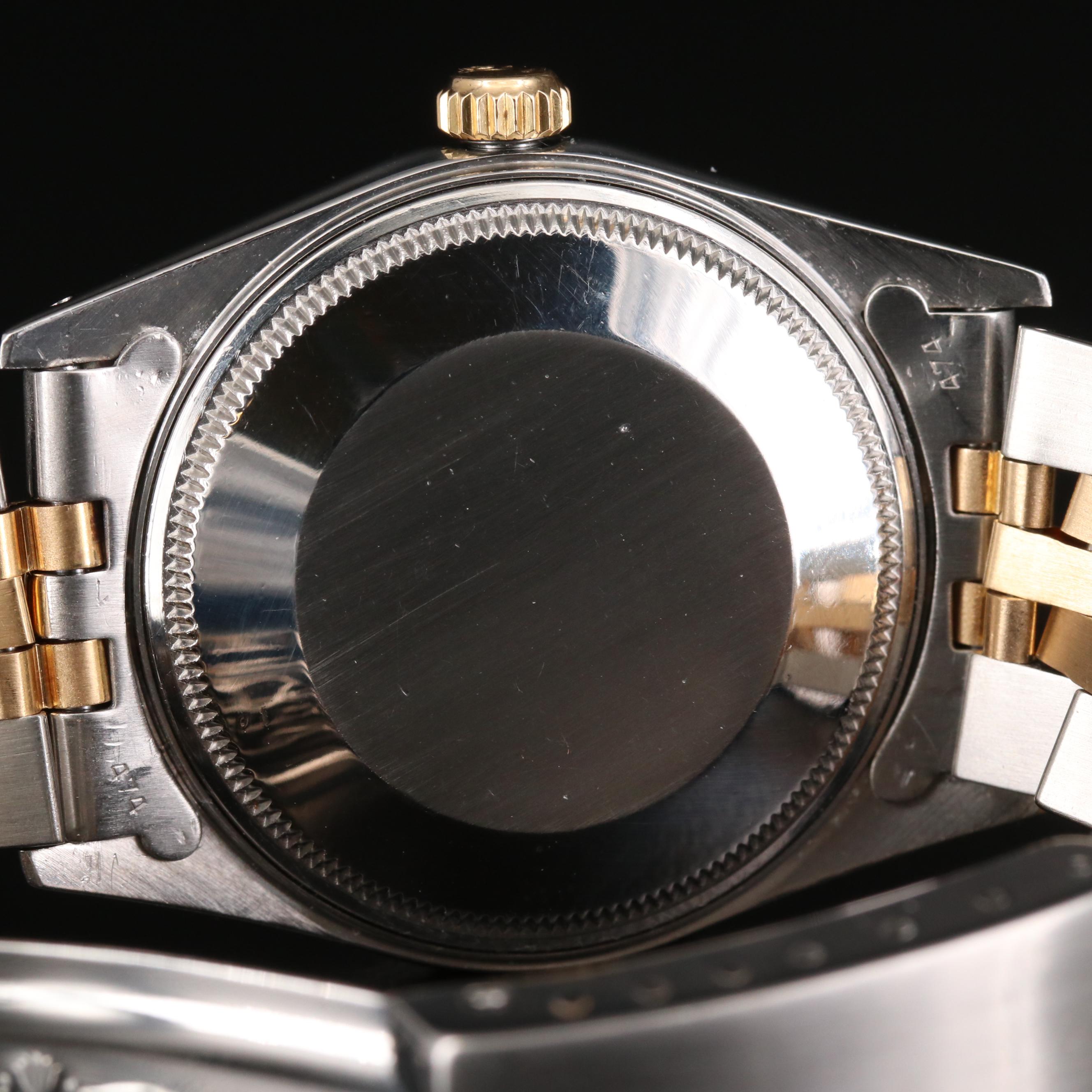 Rolex Date 18K Gold and Stainless Steel Automatic Watch, 1983