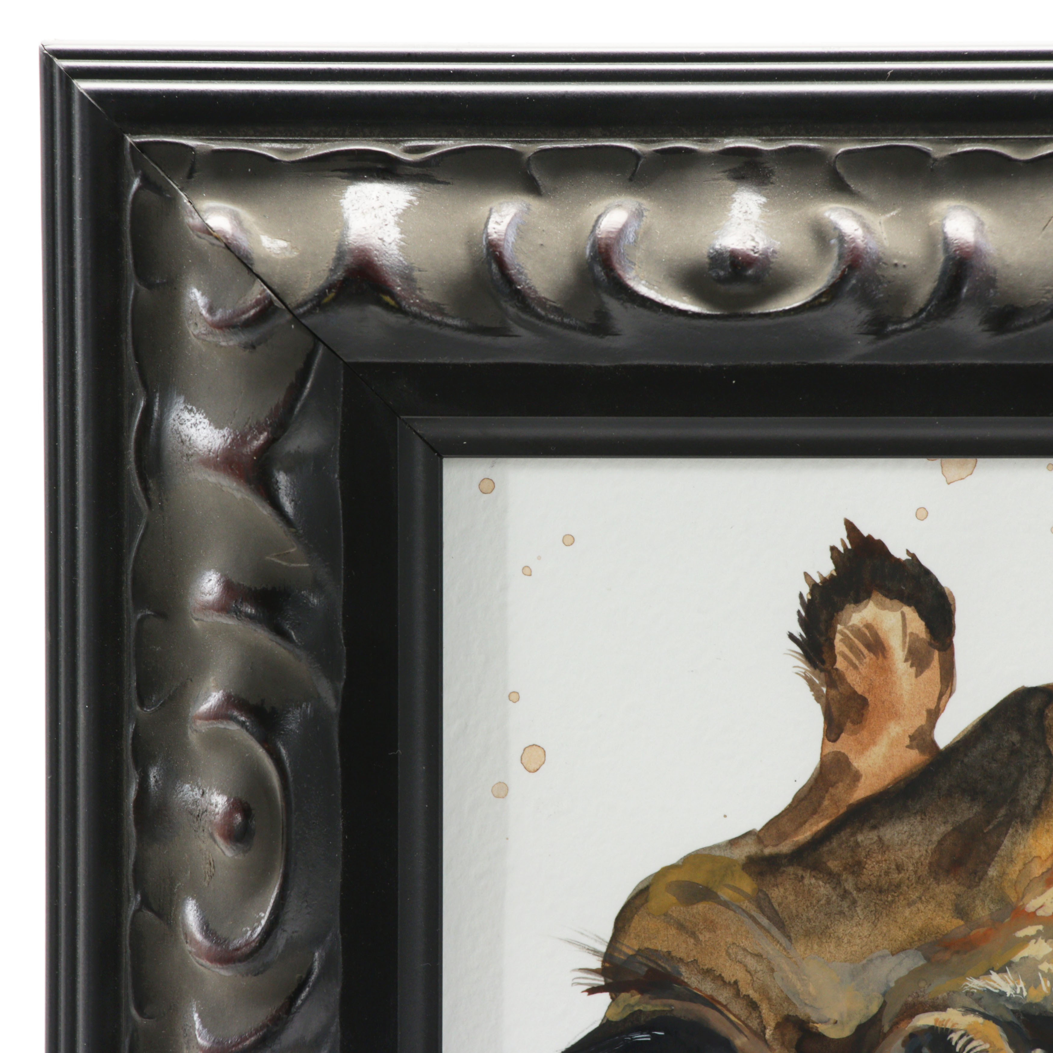 Watercolor Painting of Giraffes