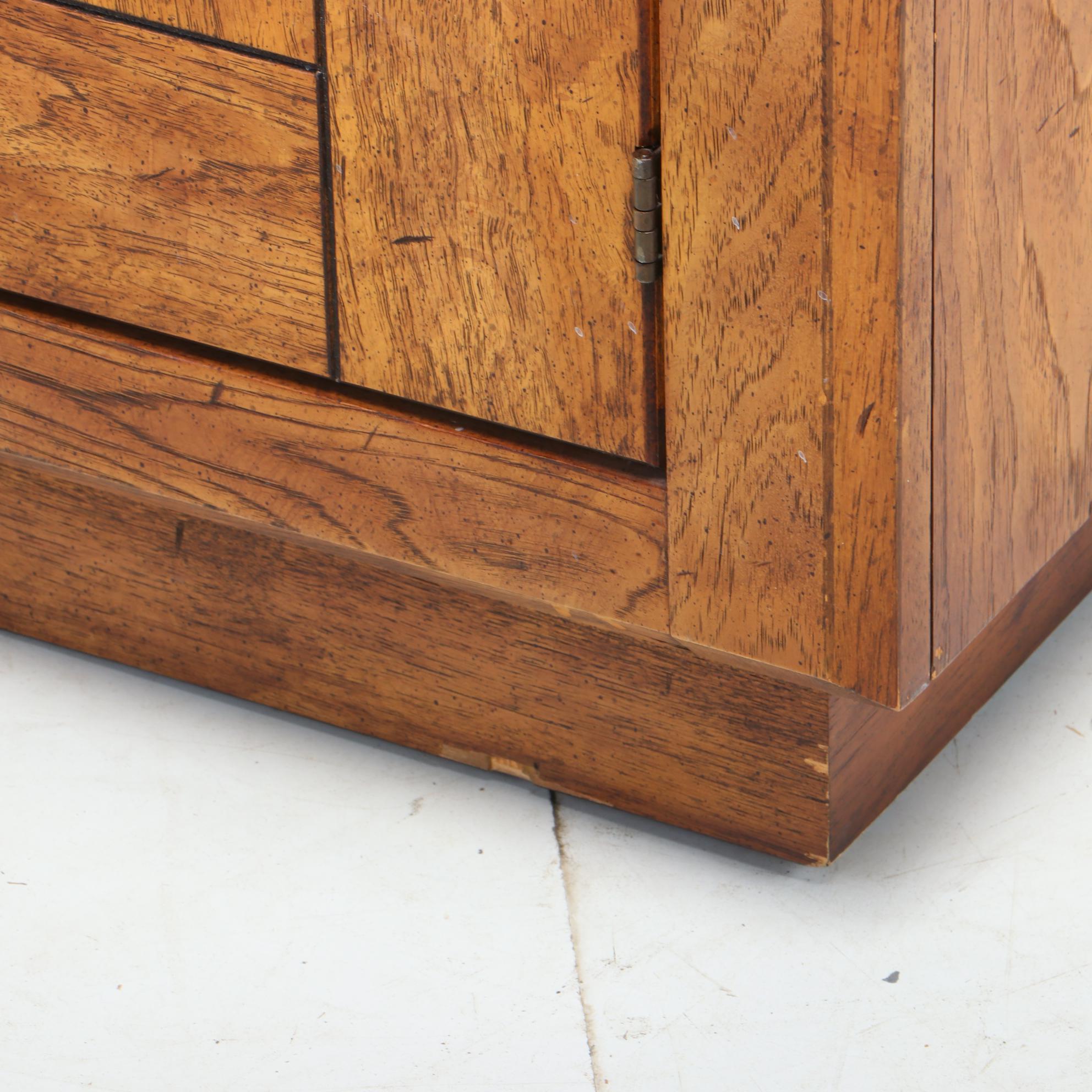 Drexel Heritage "Woodbriar" Pecan Wardrobe Cabinet, Late 20th Century