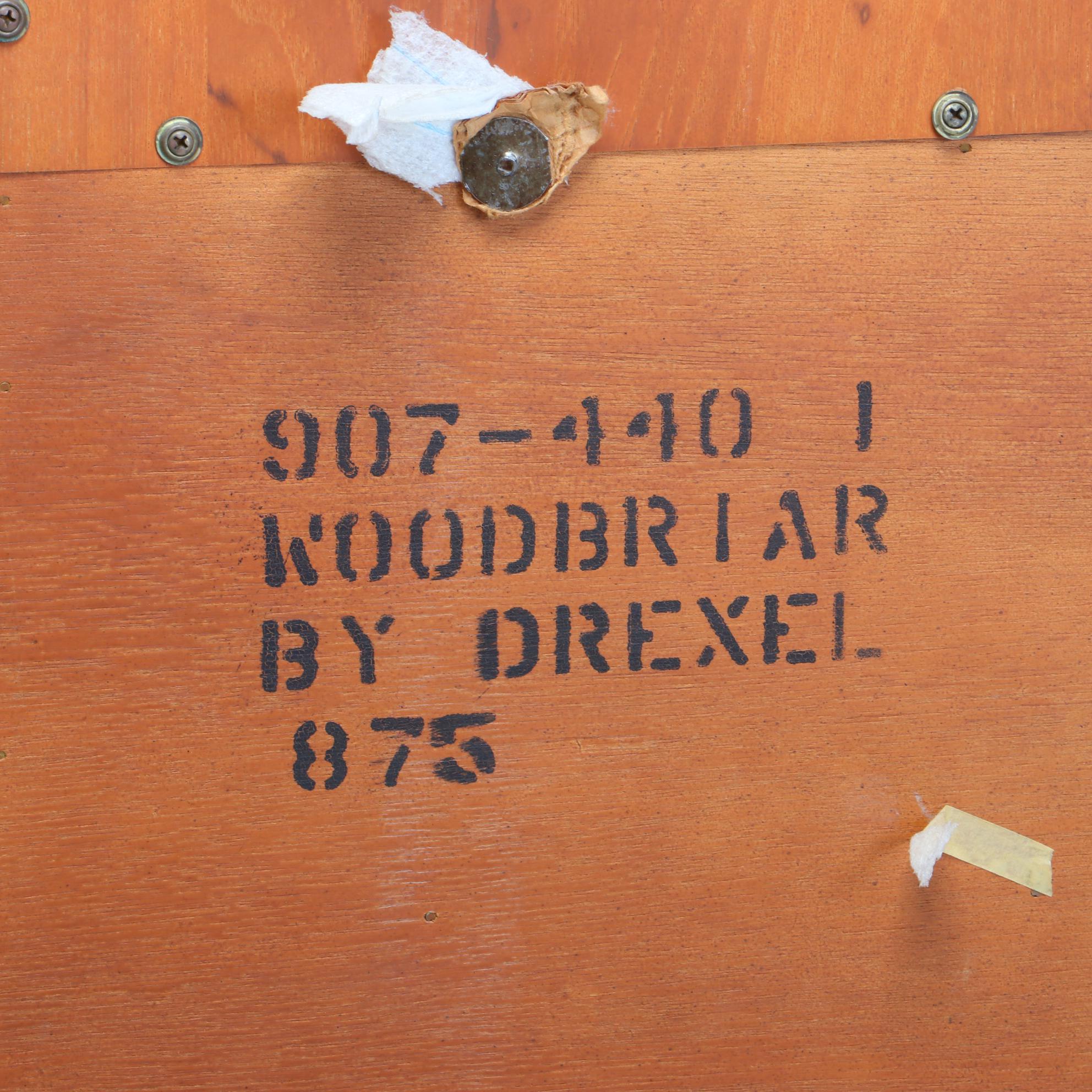Drexel Heritage "Woodbriar" Pecan Wardrobe Cabinet, Late 20th Century