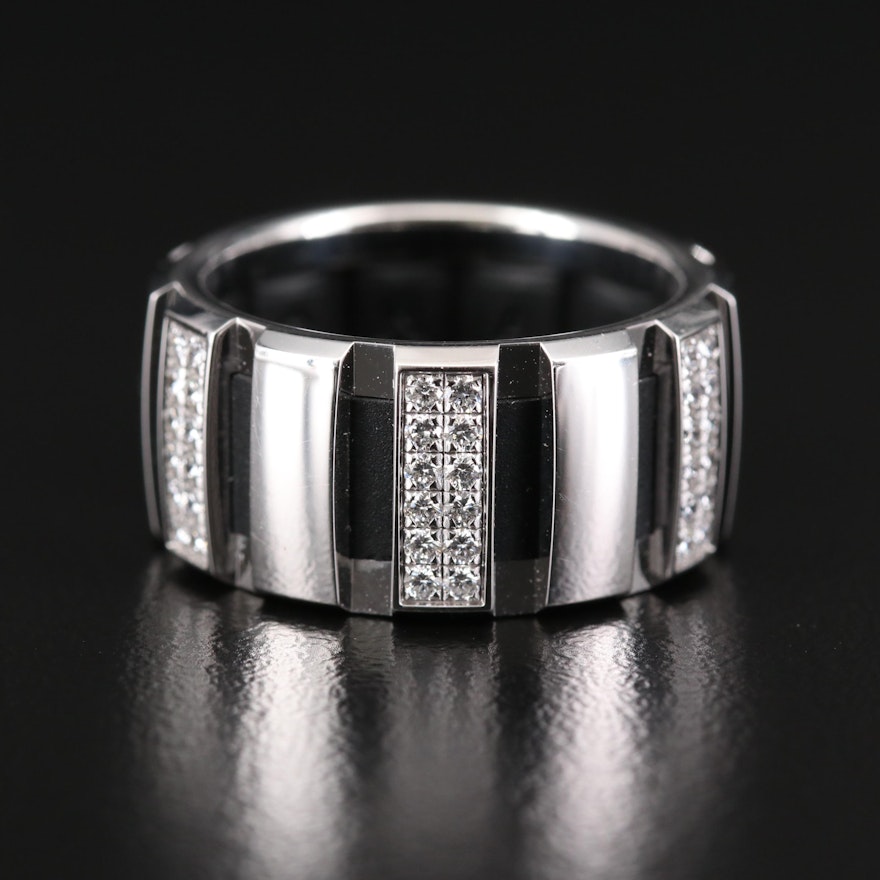 Chaumet "Classic One" 18K White Gold Diamond Ring