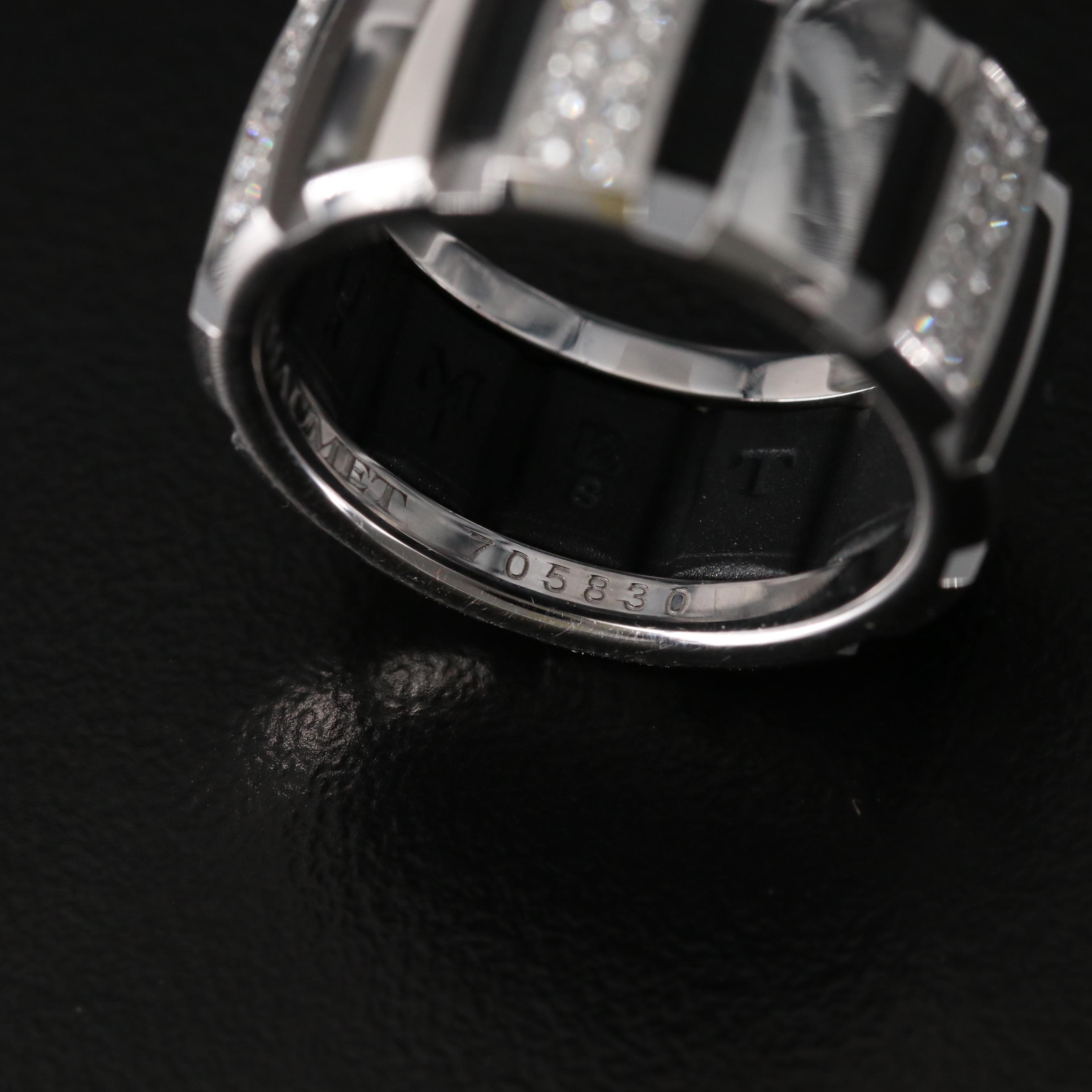 Chaumet "Classic One" 18K White Gold Diamond Ring