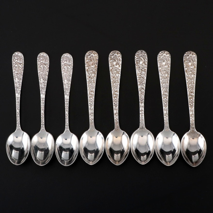 Stieff Sterling Silver "Stieff Rose" Demitasse Spoons