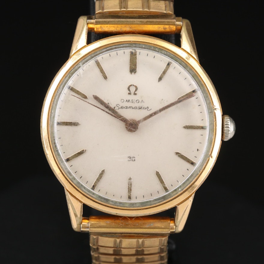 Omega Seamaster 30 Stainless Steel and Gold Plated Wristwatch, Vintage