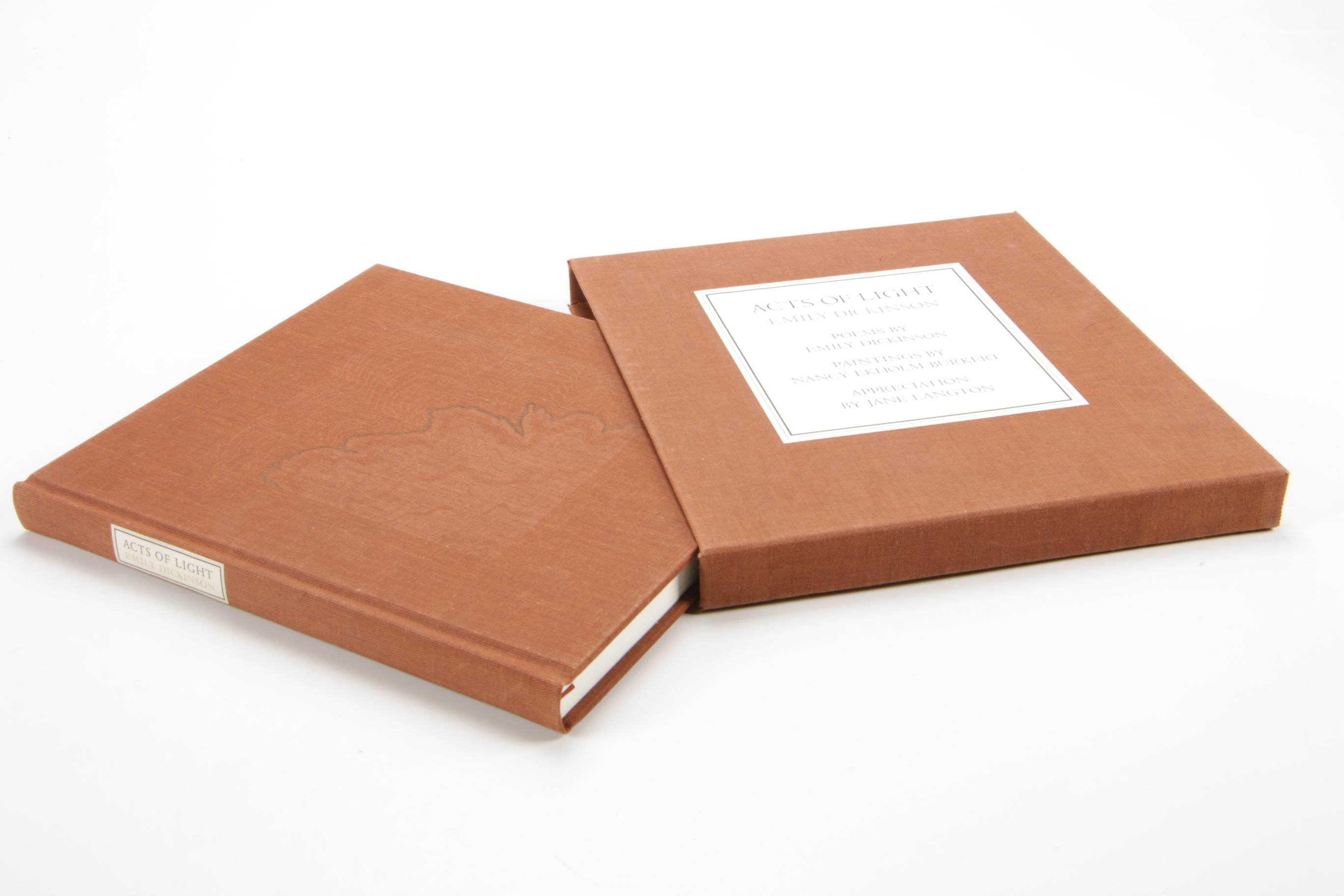 Signed Limited First Edition " Acts of Light, Emily Dickinson",  1980