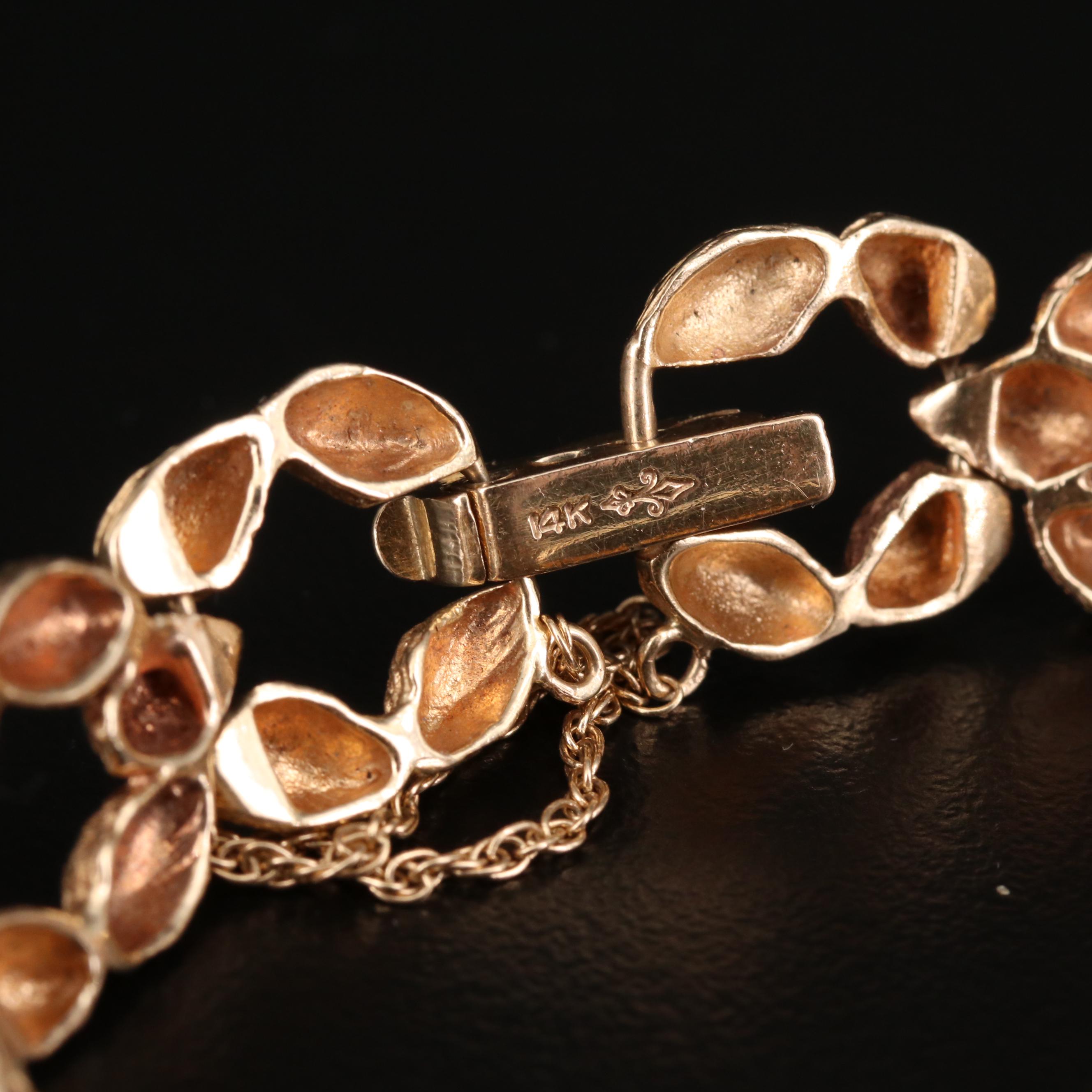 Vintage Rolex Cocktail 14K Gold Stem Wind Watch