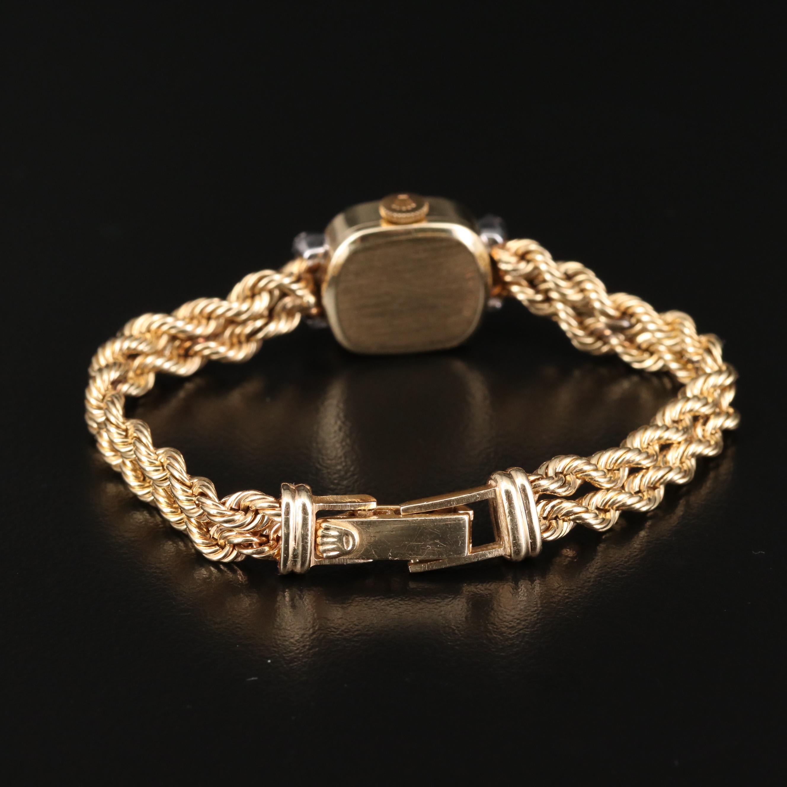 Rolex Cocktail Automatic 14K Yellow Gold Diamond Watch