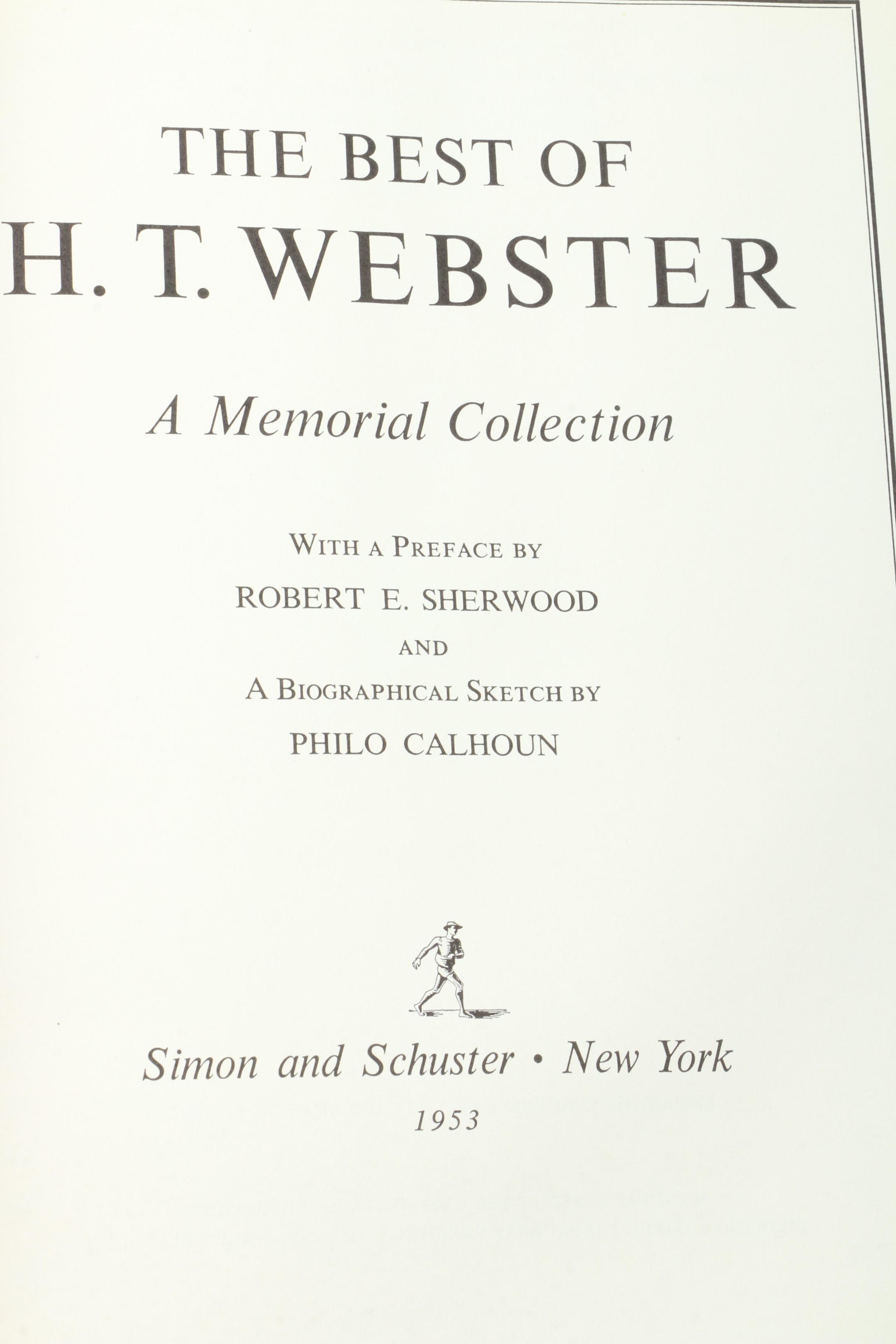 1953 "The Best of H.T. Webster: A Memorial Collection" and Other Cartoon Books