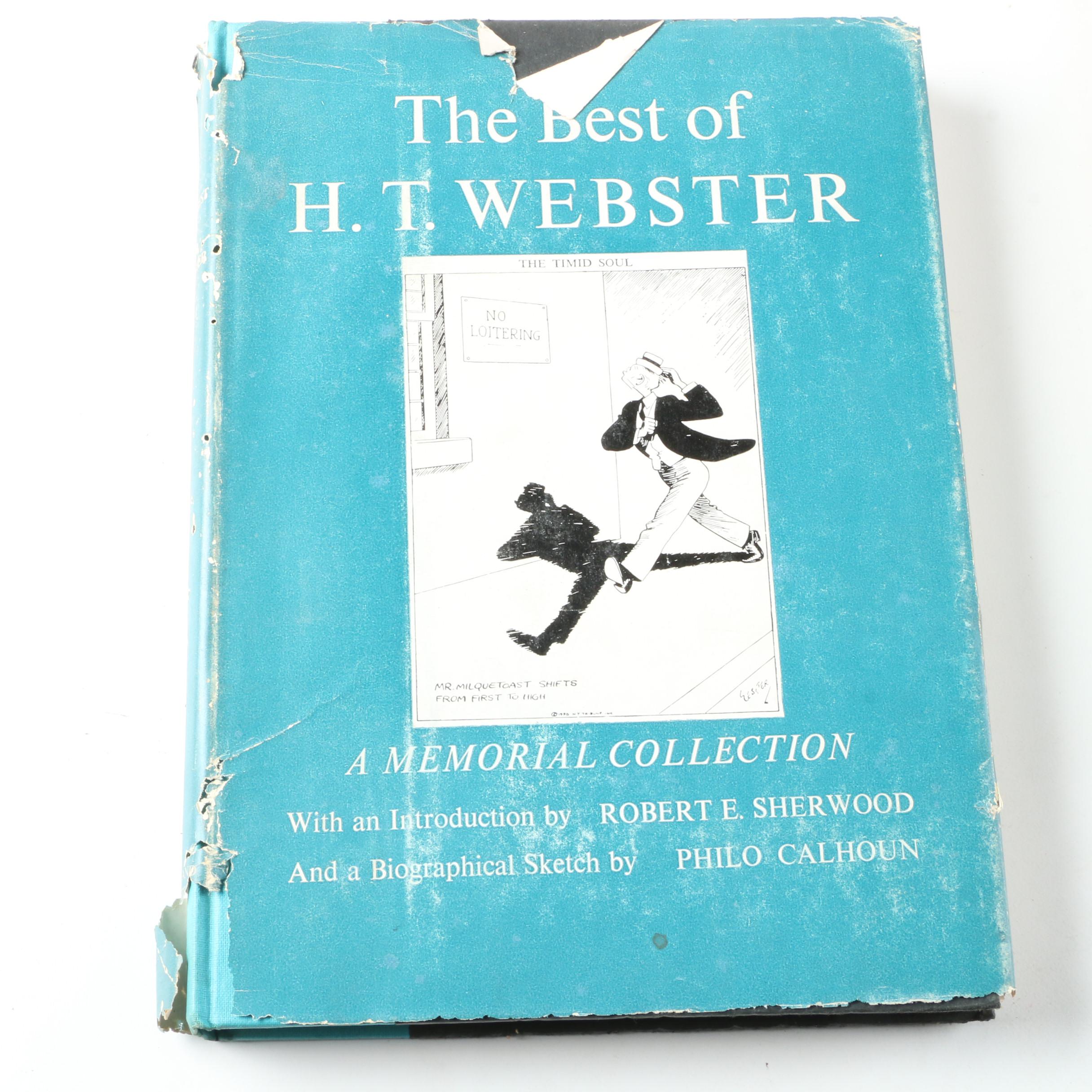 1953 "The Best of H.T. Webster: A Memorial Collection" and Other Cartoon Books