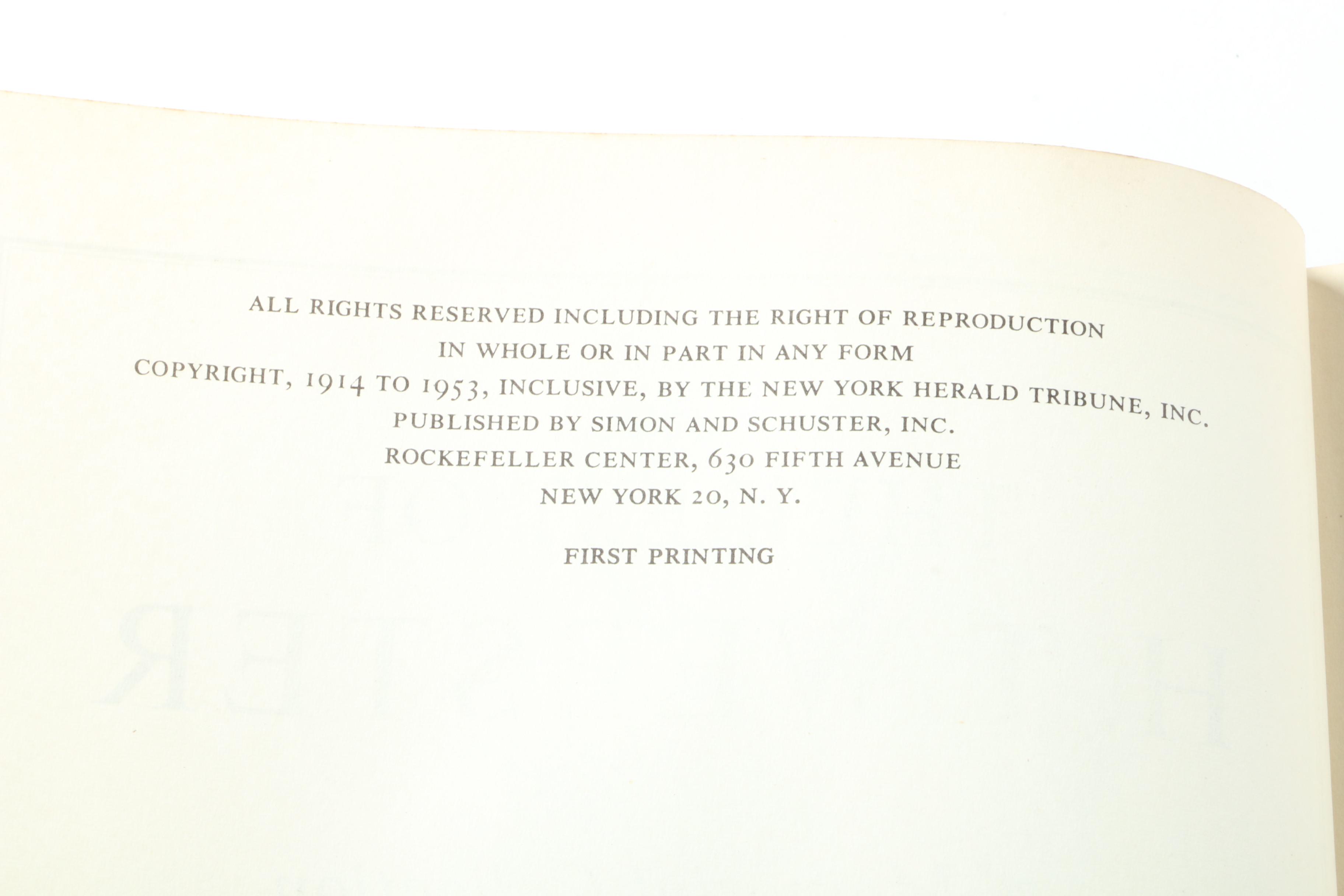 1953 "The Best of H.T. Webster: A Memorial Collection" and Other Cartoon Books