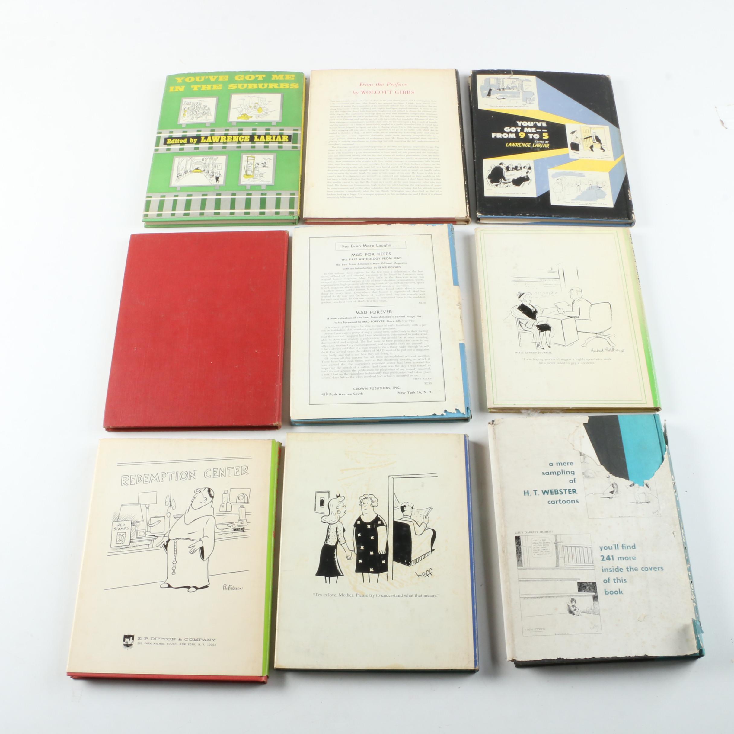 1953 "The Best of H.T. Webster: A Memorial Collection" and Other Cartoon Books