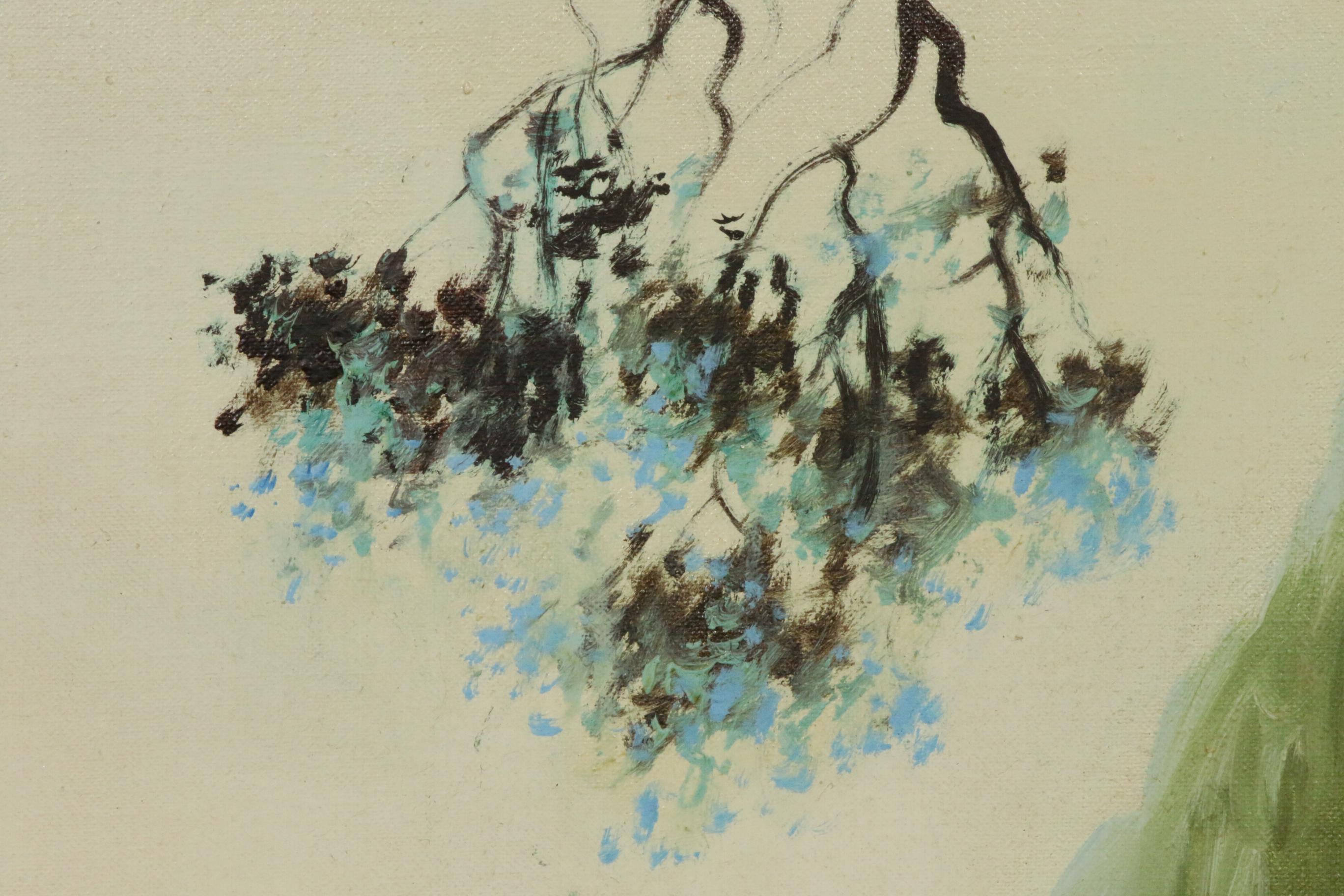 Pakistani Village Scene Oil Painting