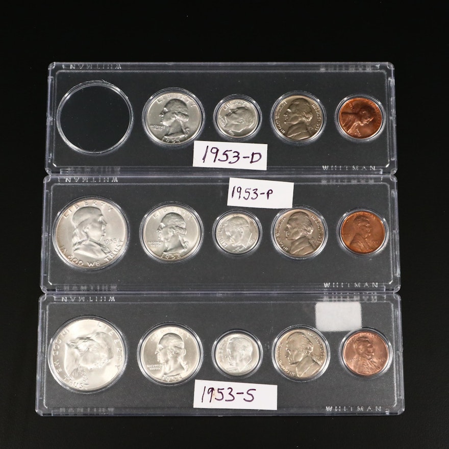 1953 P-D-S U.S. Type Coin Uncirculated Sets
