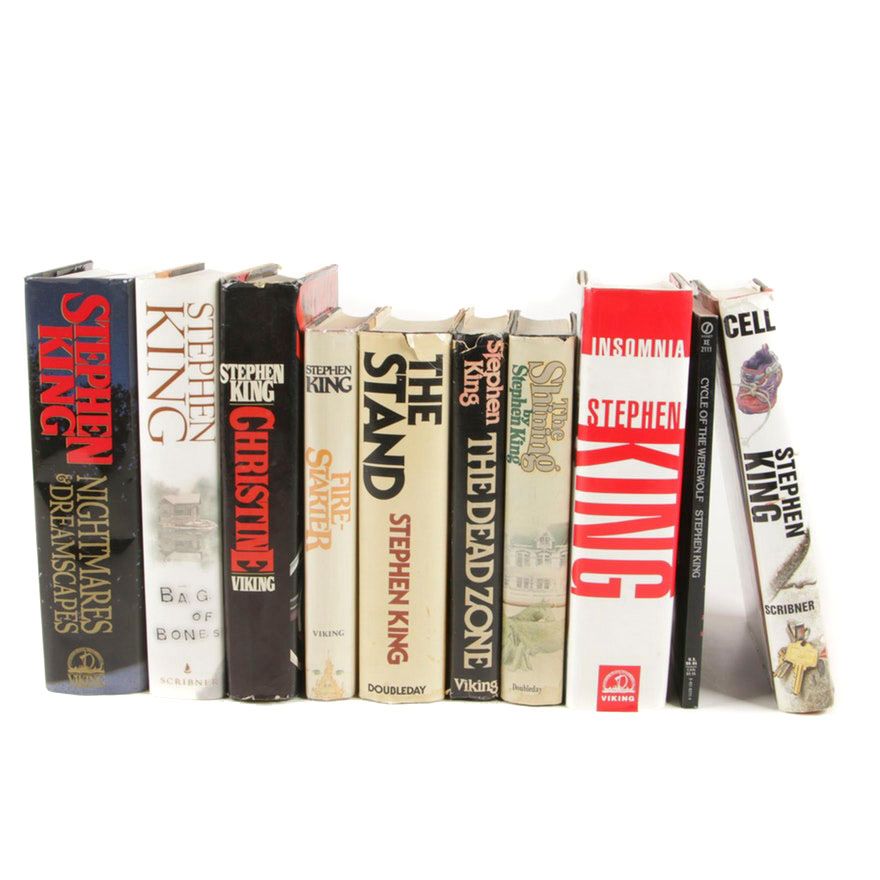 Stephen King Books featuring Early Printing and Book Club Editions