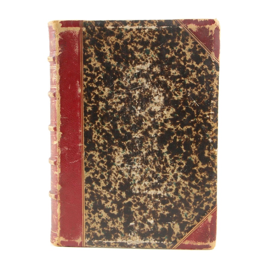 1867 Leather Bound "Les Misérables" by Victor Hugo