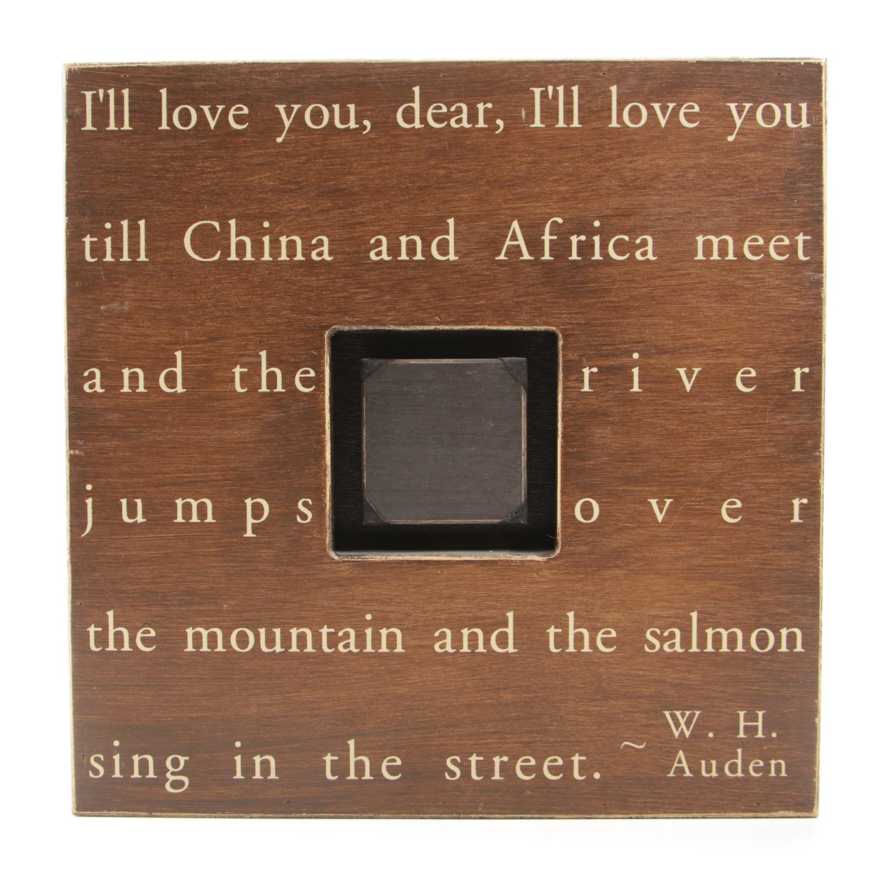 Sugarboo Designs Wooden Inspirational Picture Frame and Metal Shadow Box