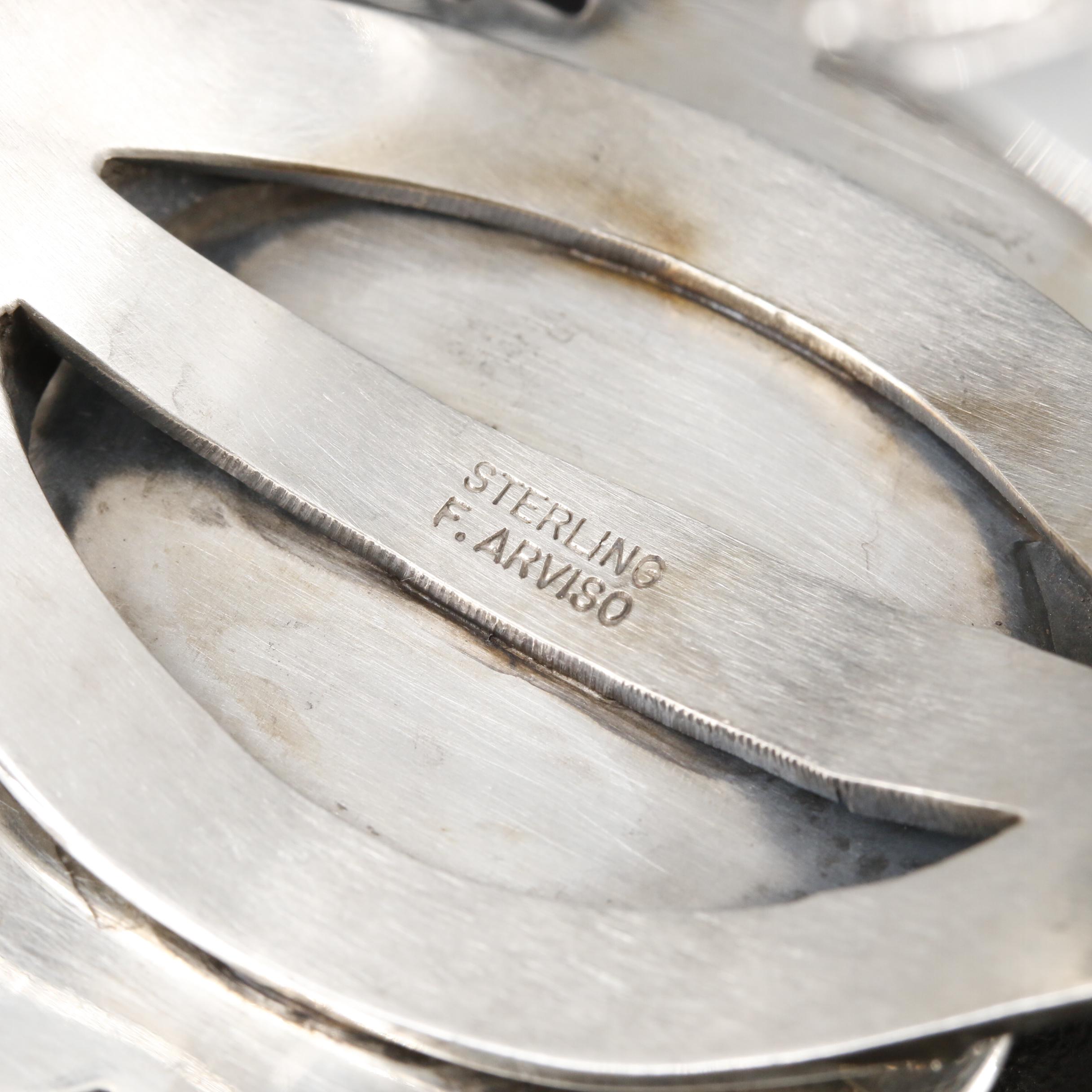 Frank Arviso Navajo Diné Sterling Turquoise Cuff Bracelet