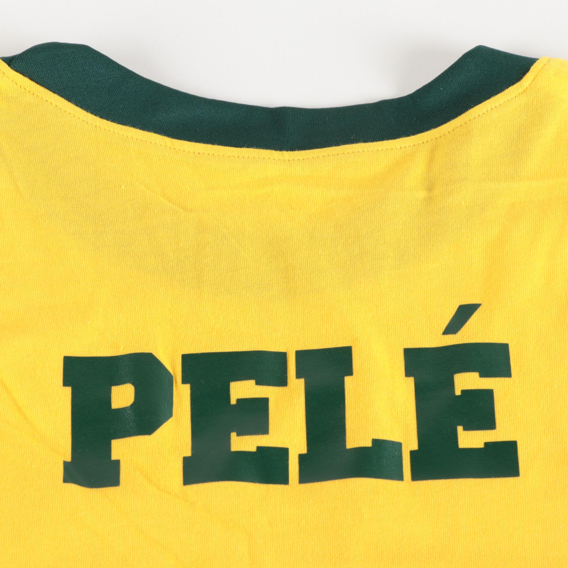Pelé Signed Brazil National Team Replica Jersey COA