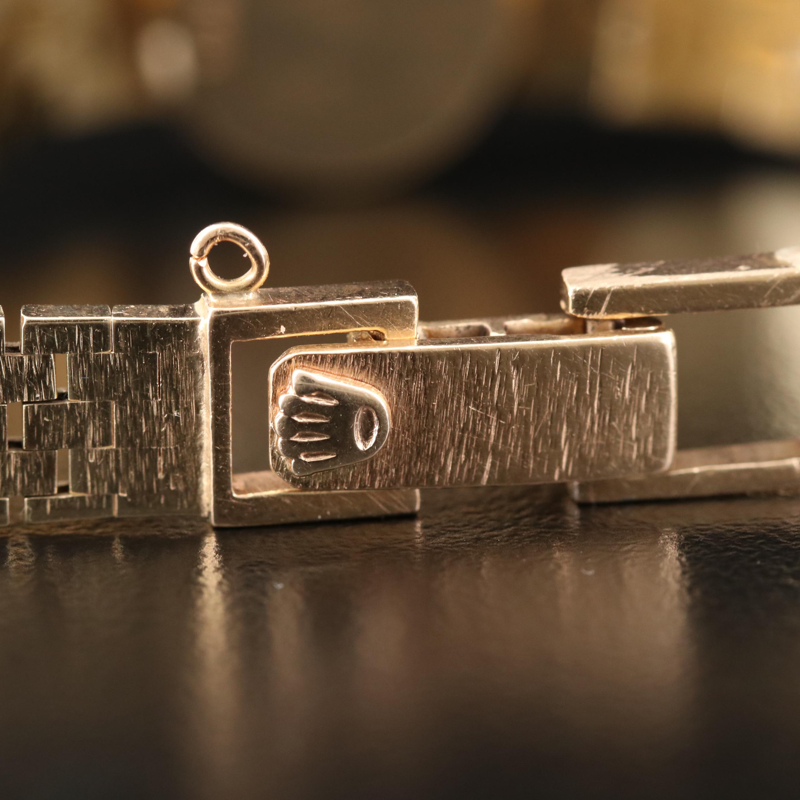 Vintage Rolex 14K Yellow Gold Diamond Stem Wind Watch