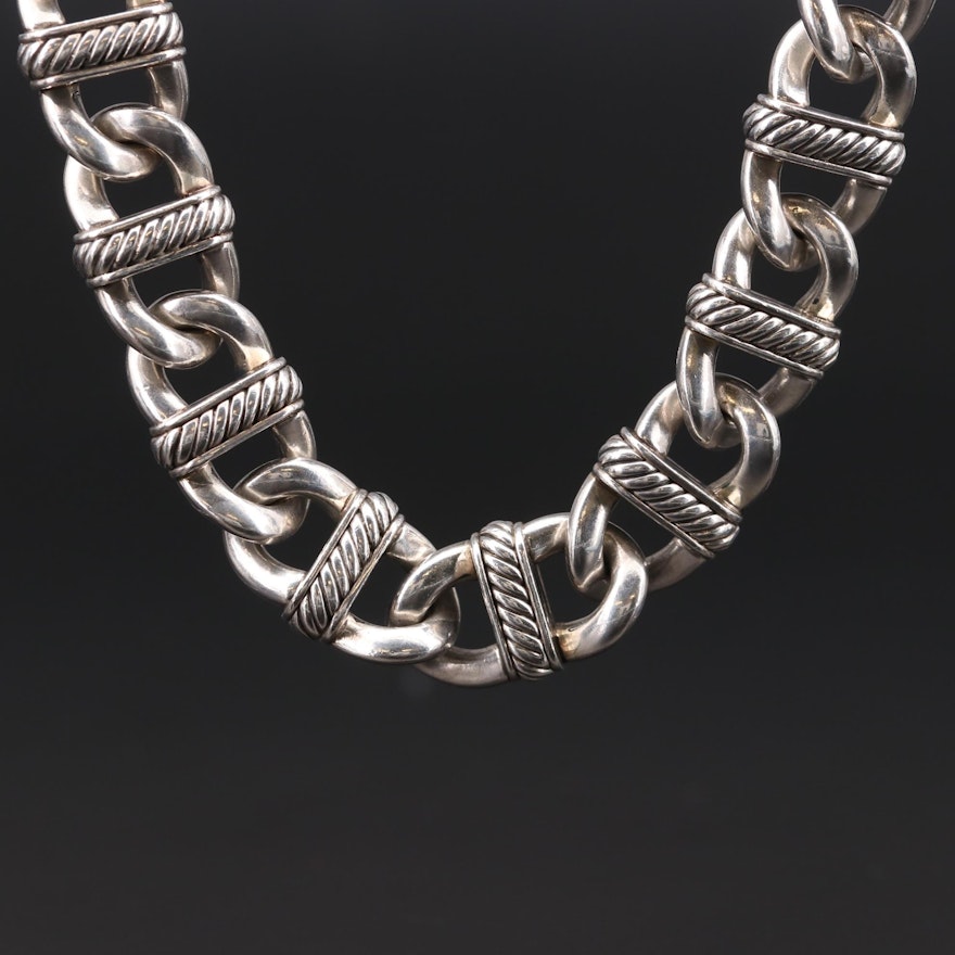 David Yurman "Madison" Sterling Silver Chain Necklace