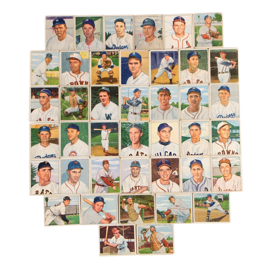 1950 Bowman Baseball Cards Including Fred Hutchinson