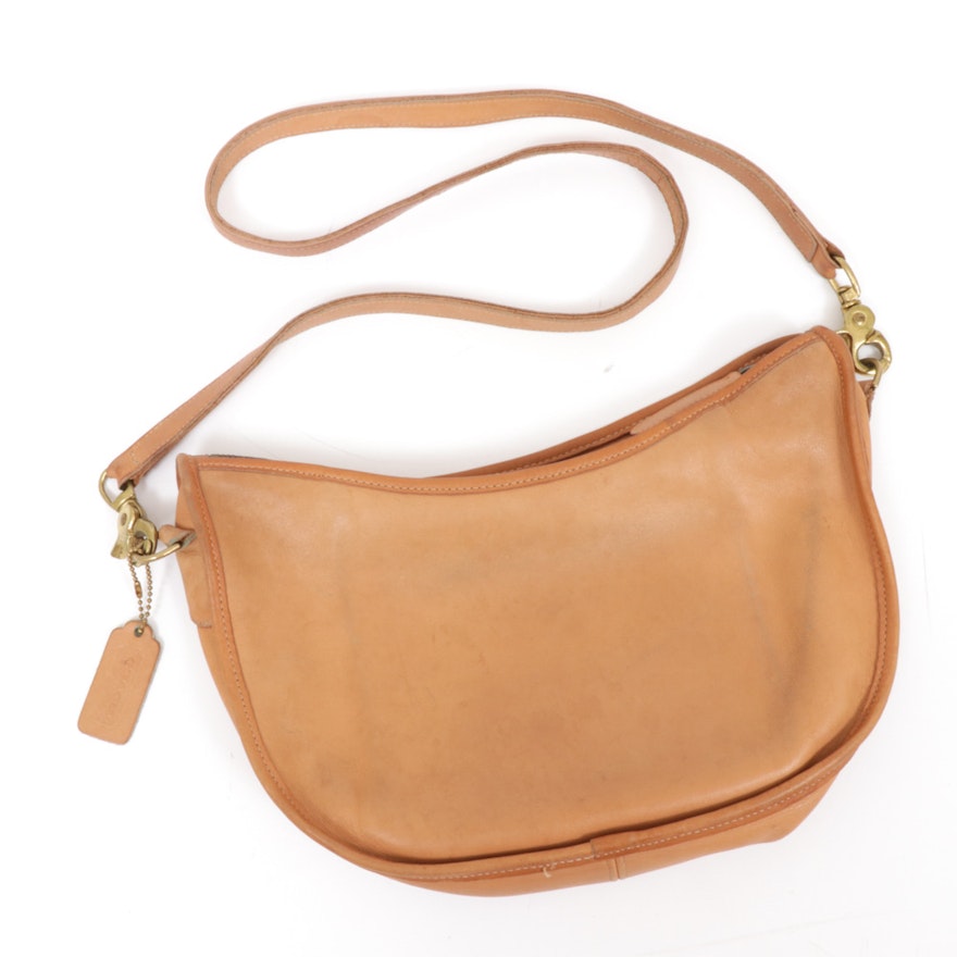 Coach Leather Crossbody Bag in Camel, Vintage