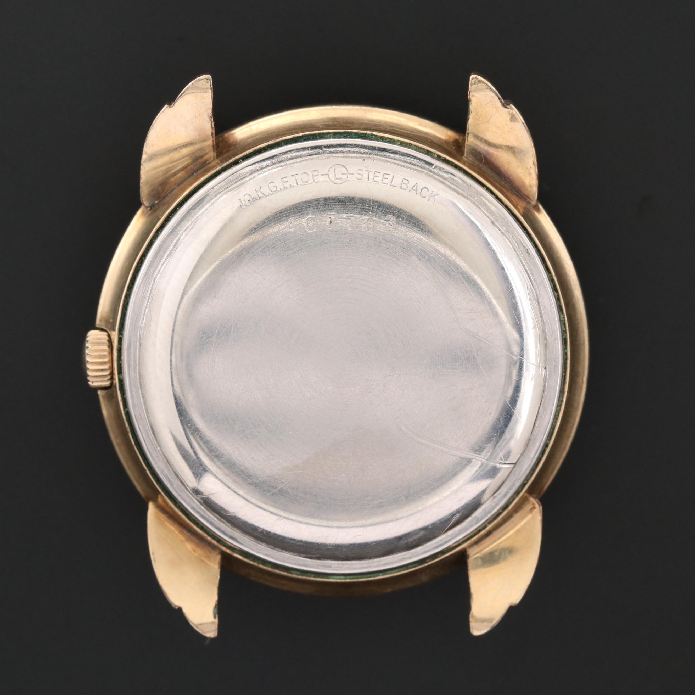 1950's Ernest Borel Lancaster Gold Filled and Stainless Steel Watch