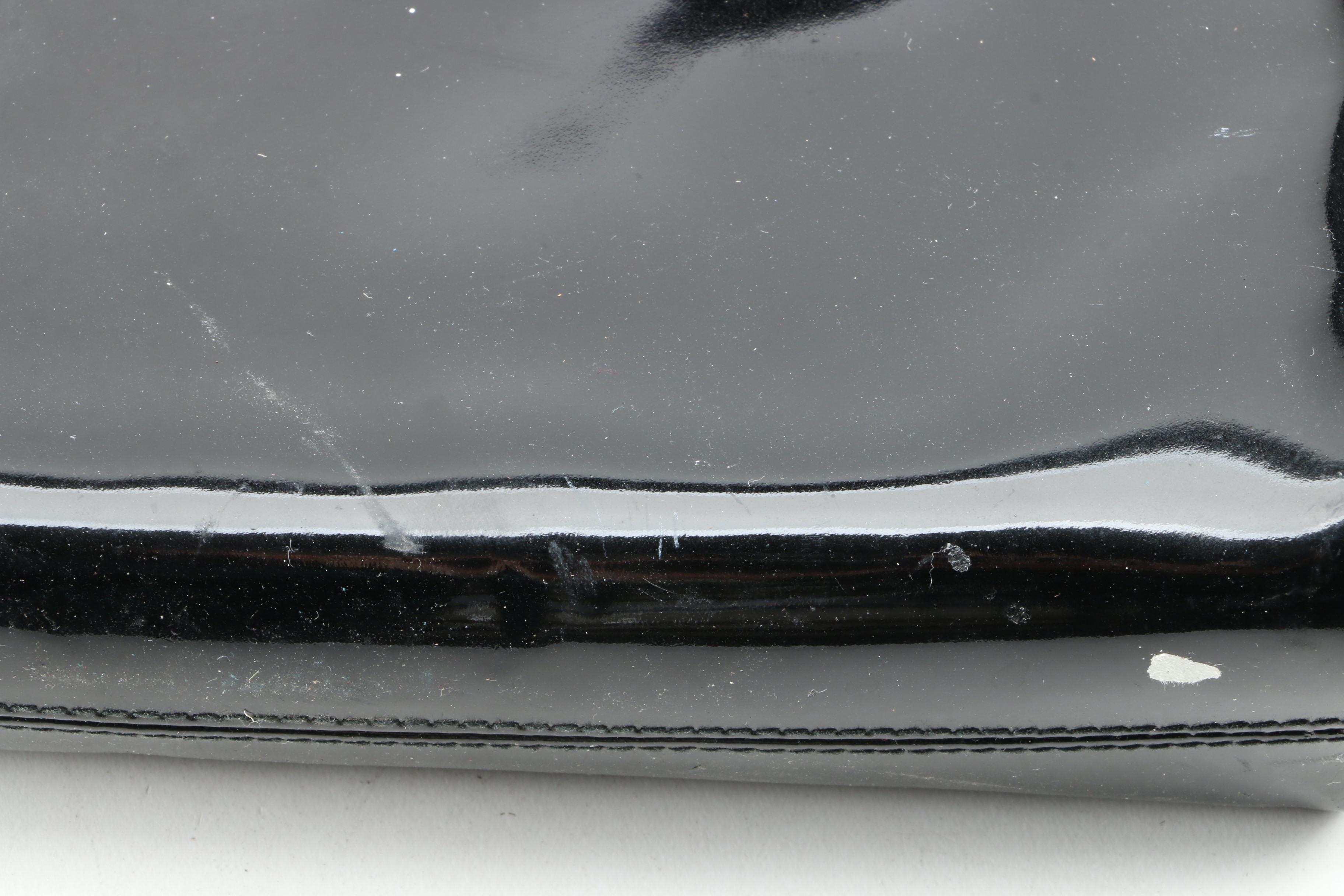 Salvatore Ferragamo Black Patent Leather Shoulder Bag, Vintage