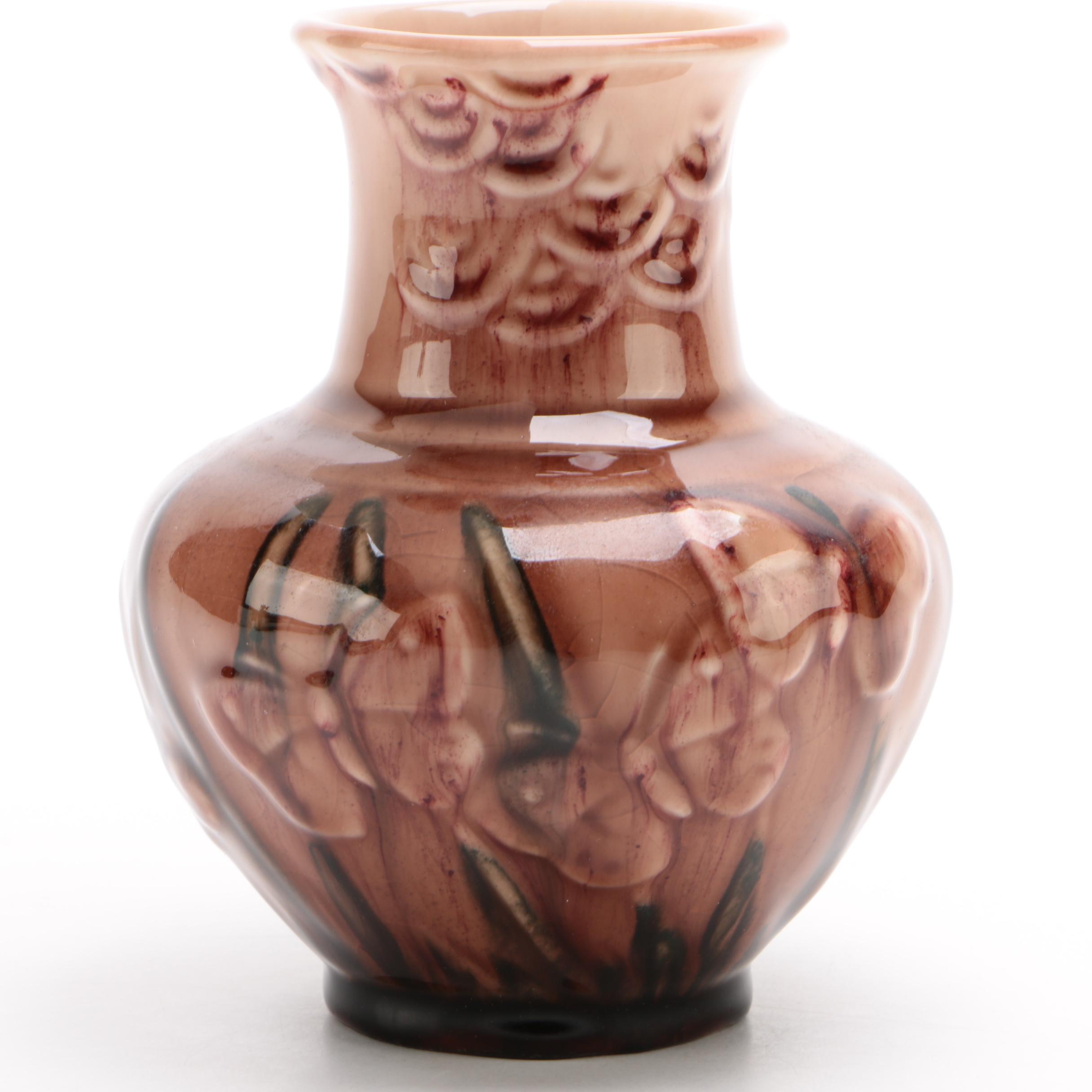 Rookwod Pottery Wine Madder Glaze Butterfly Vase, 1945