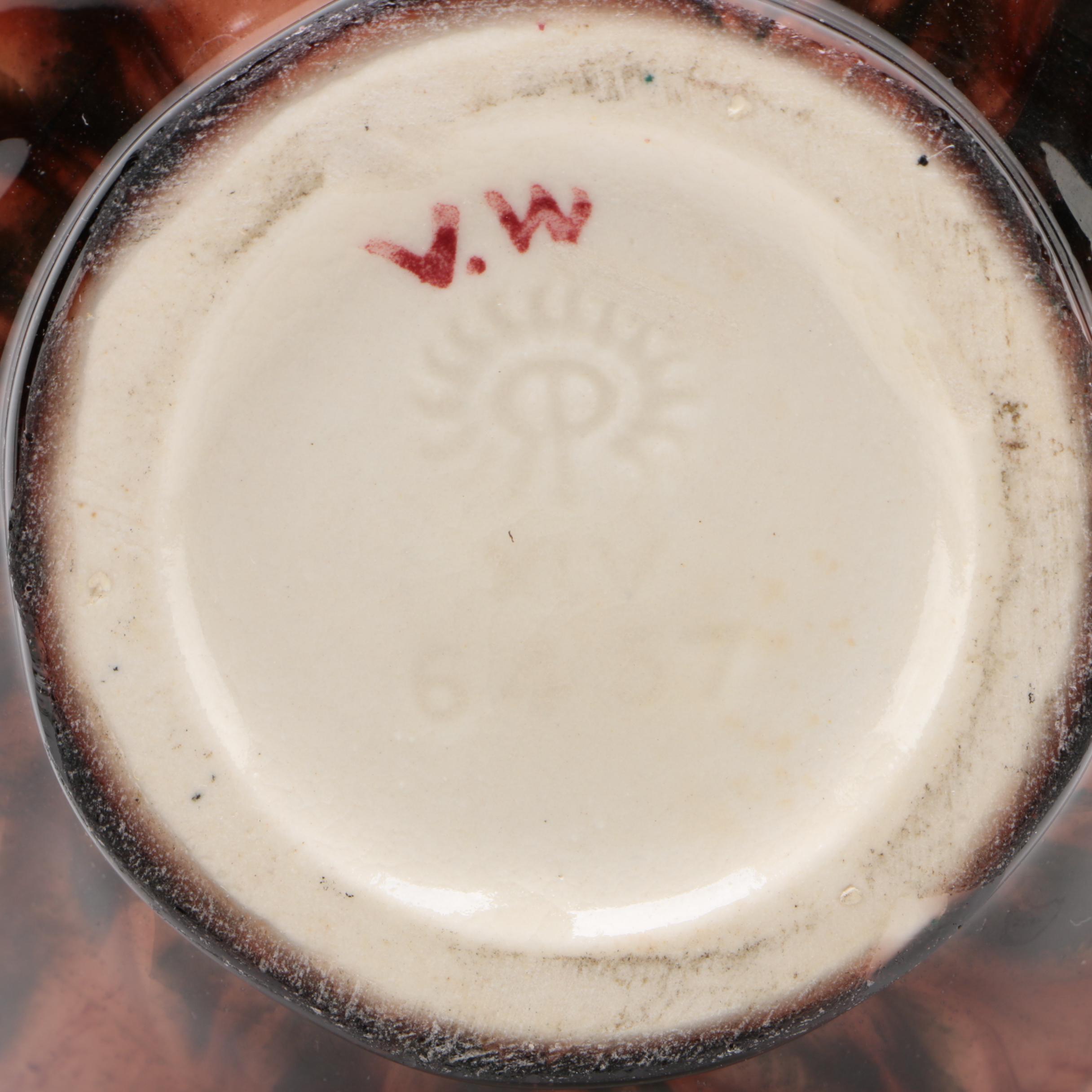 Rookwod Pottery Wine Madder Glaze Butterfly Vase, 1945