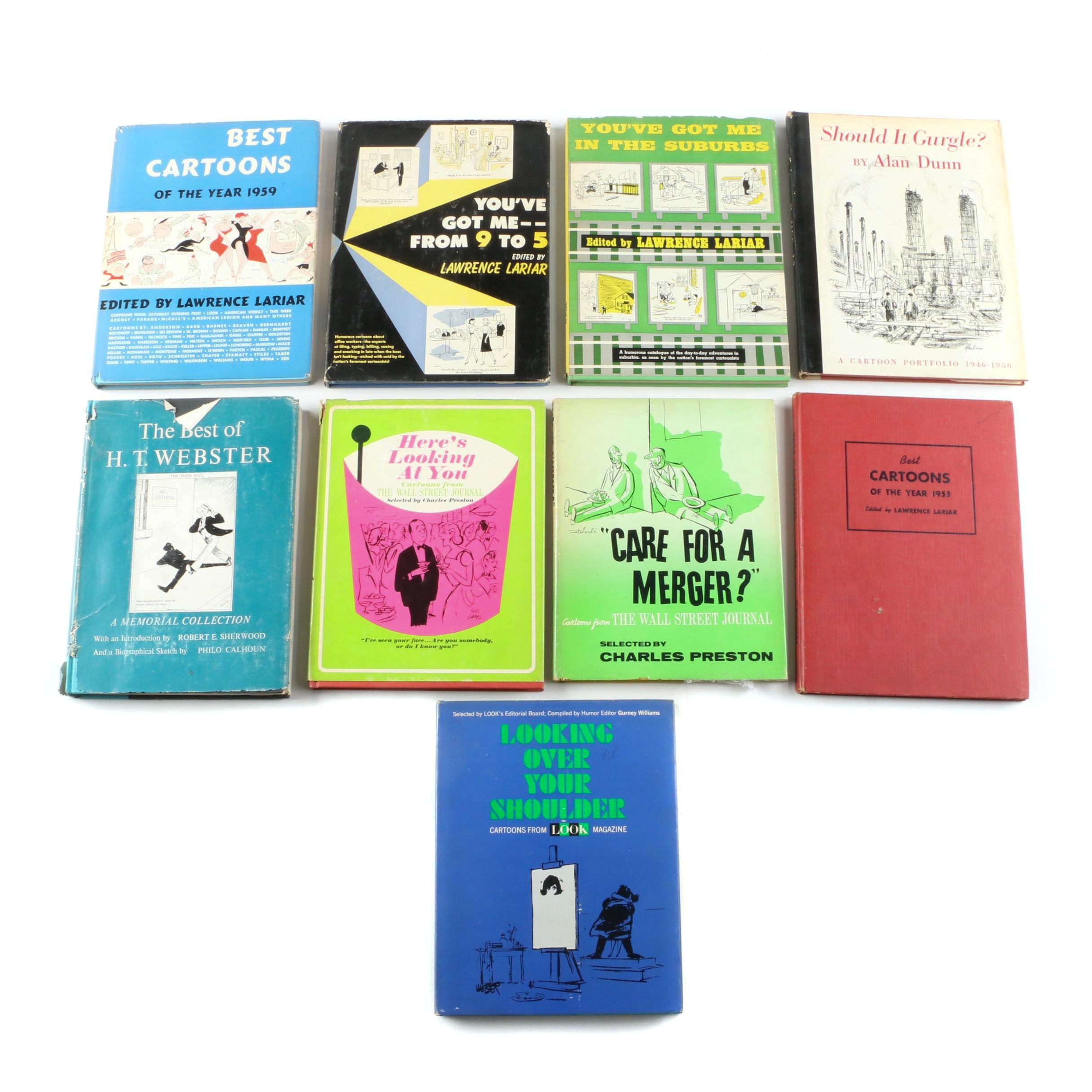 1953 "The Best of H.T. Webster: A Memorial Collection" and Other Cartoon Books