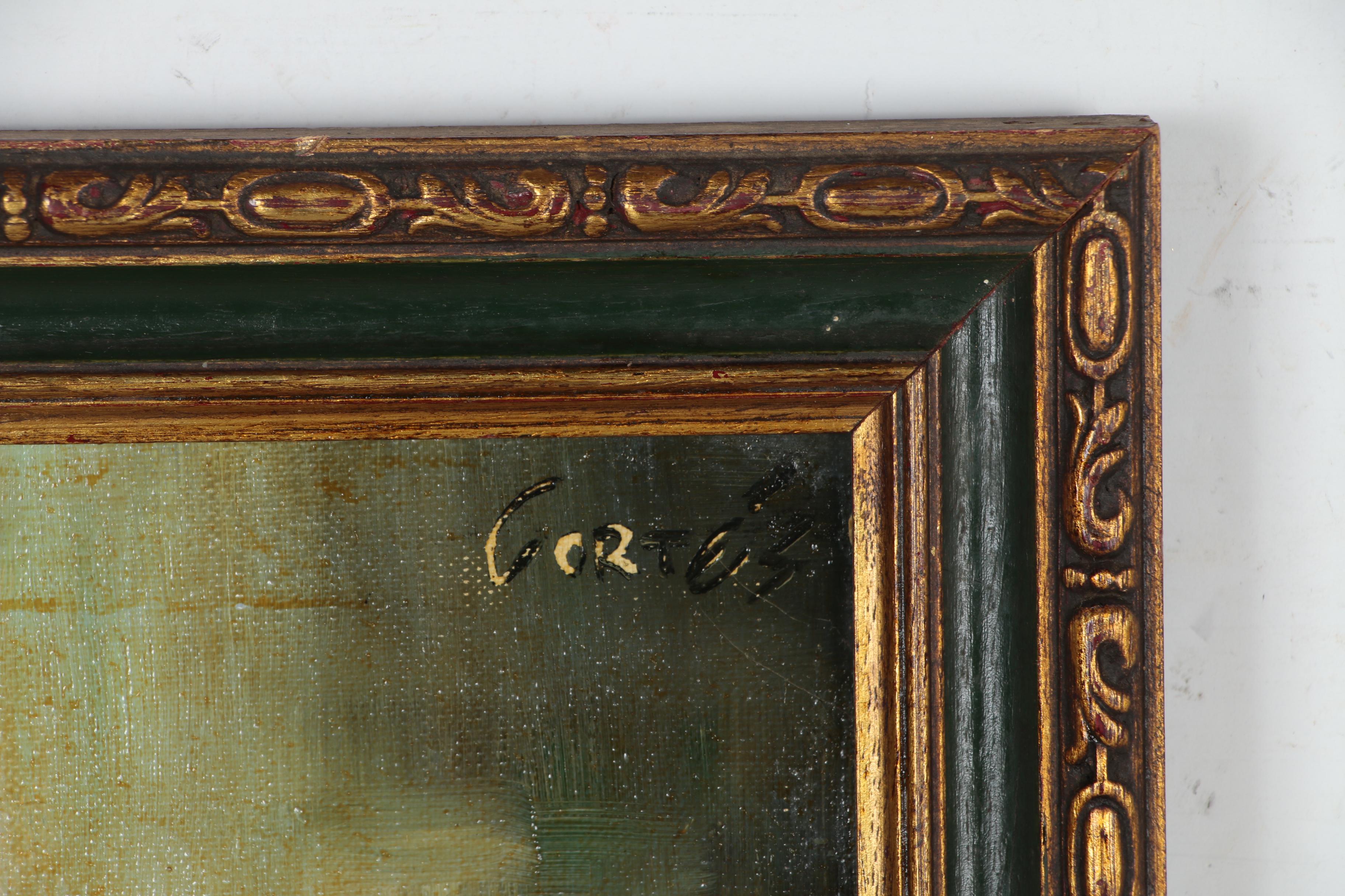 Cortés Matas Oil Painting of Female Figure