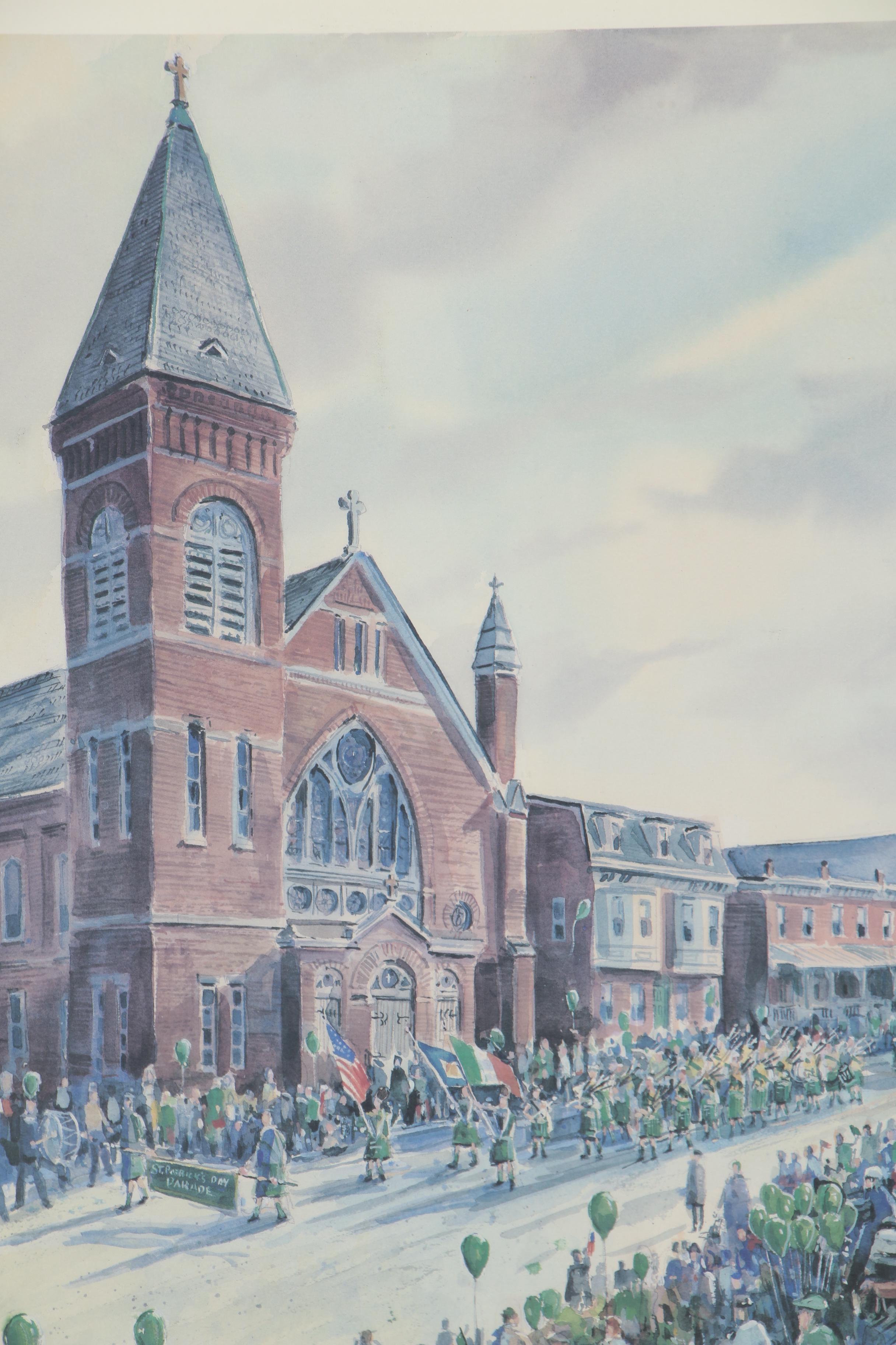 W. James McGlynn Offset Lithograph "St. Patty's Day"