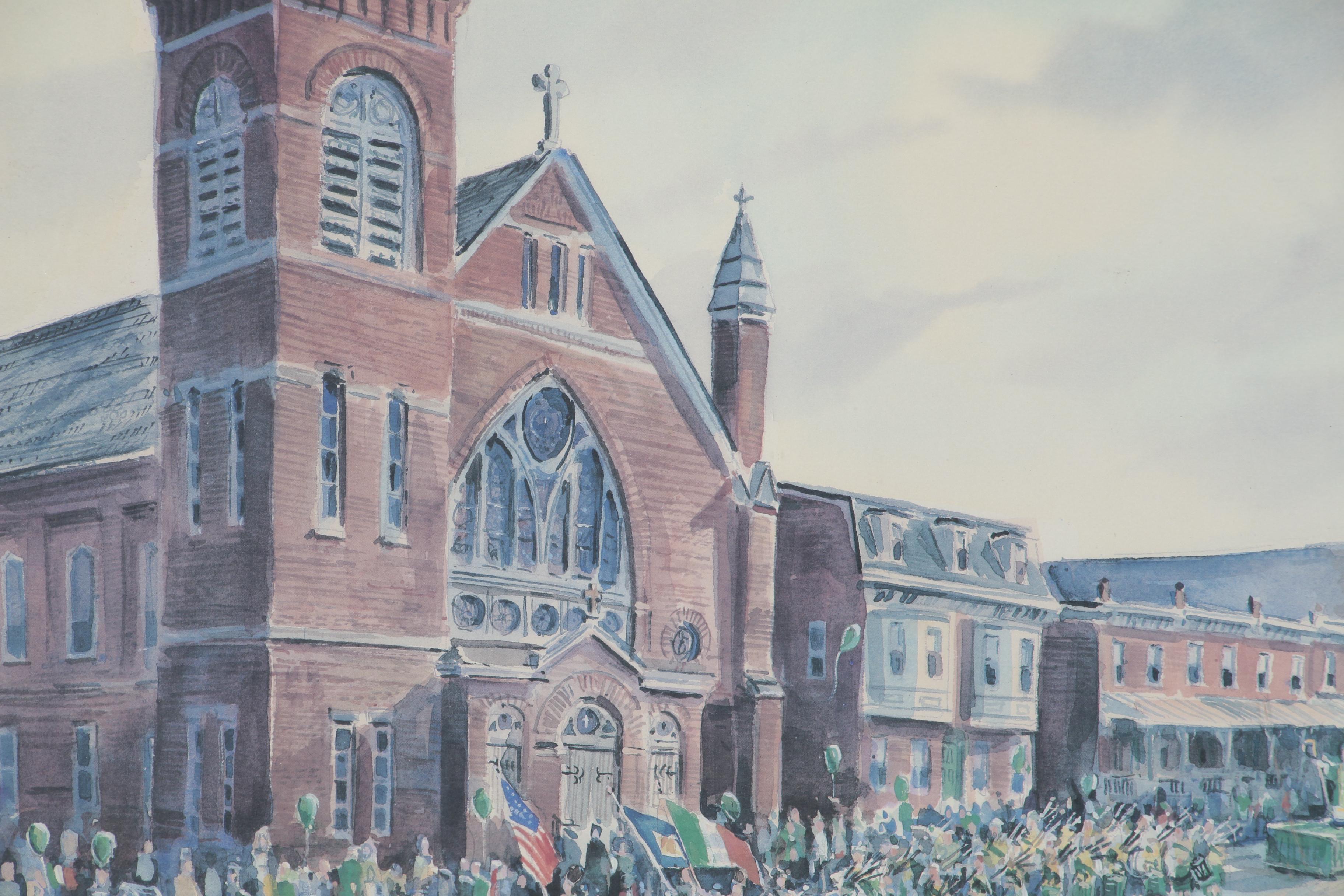 W. James McGlynn Offset Lithograph "St. Patty's Day"