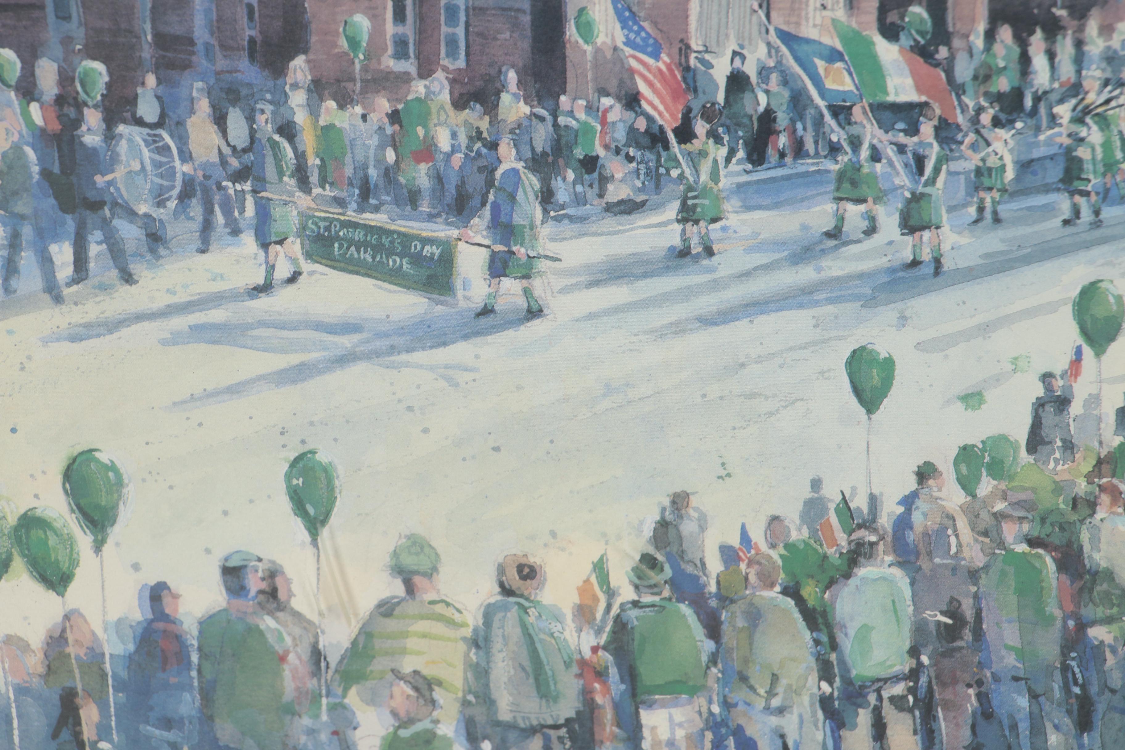 W. James McGlynn Offset Lithograph "St. Patty's Day"