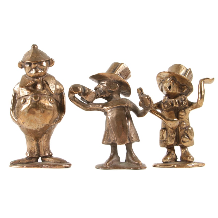 Cast Metal "Alice in Wonderland" Character Figurines