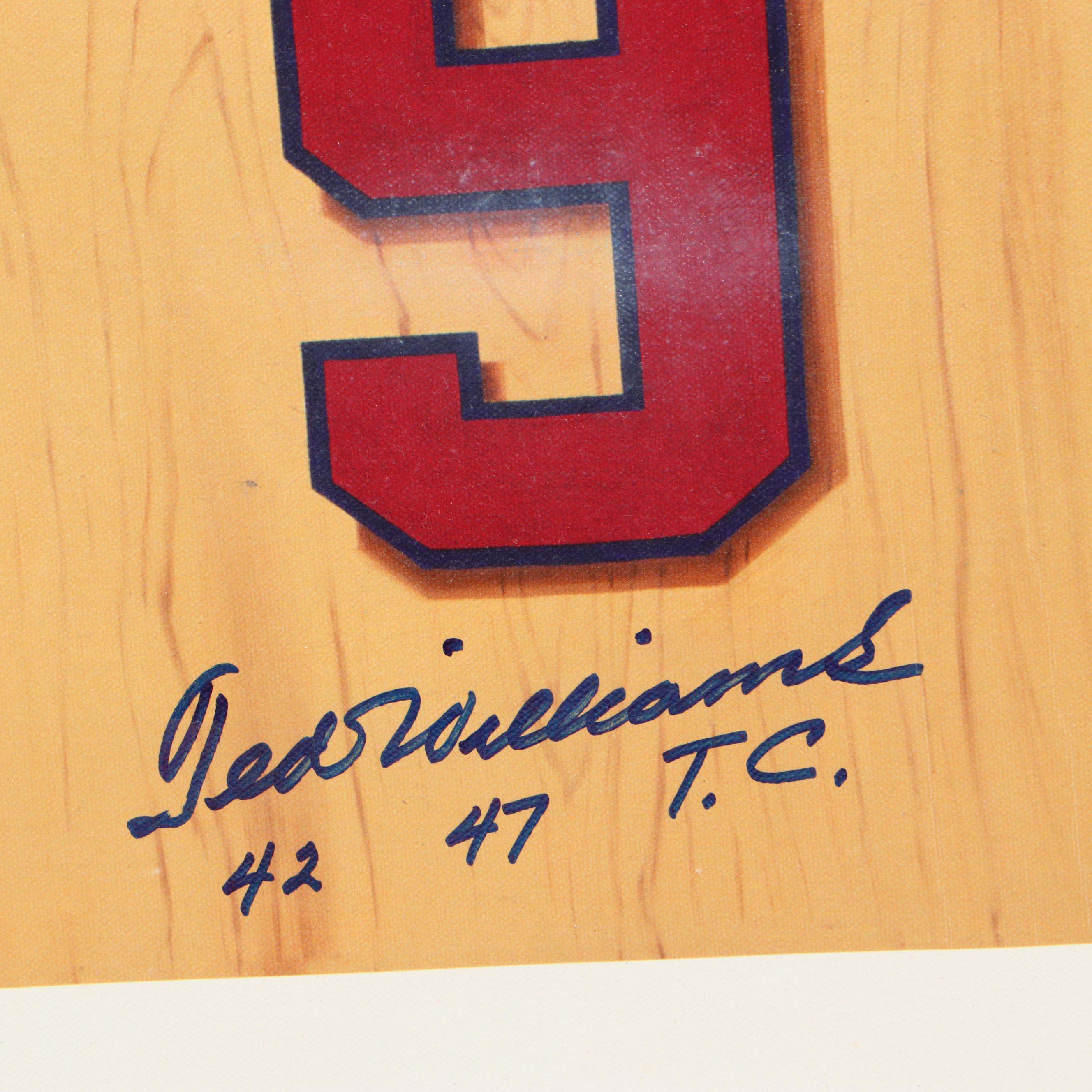 Ted Williams Triple Crown Signed Giclee, Artist Proof 24/42  COA Hologram