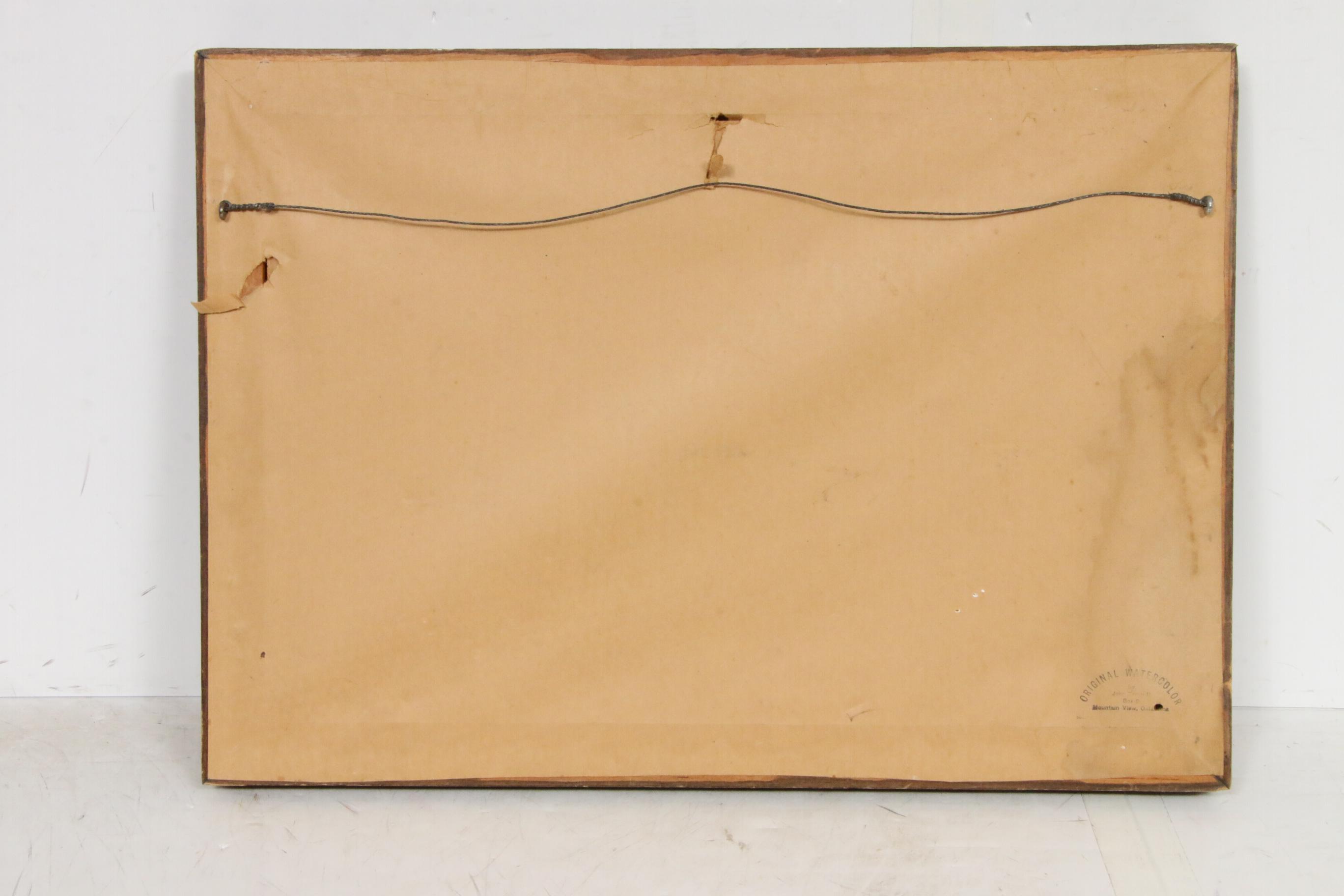 John Tracy II Farm Scene Watercolor Painting