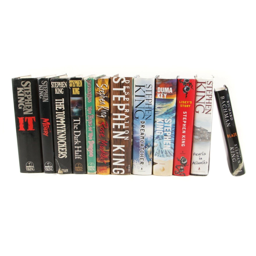 First Edition, First Printings Stephen King Books including "IT"