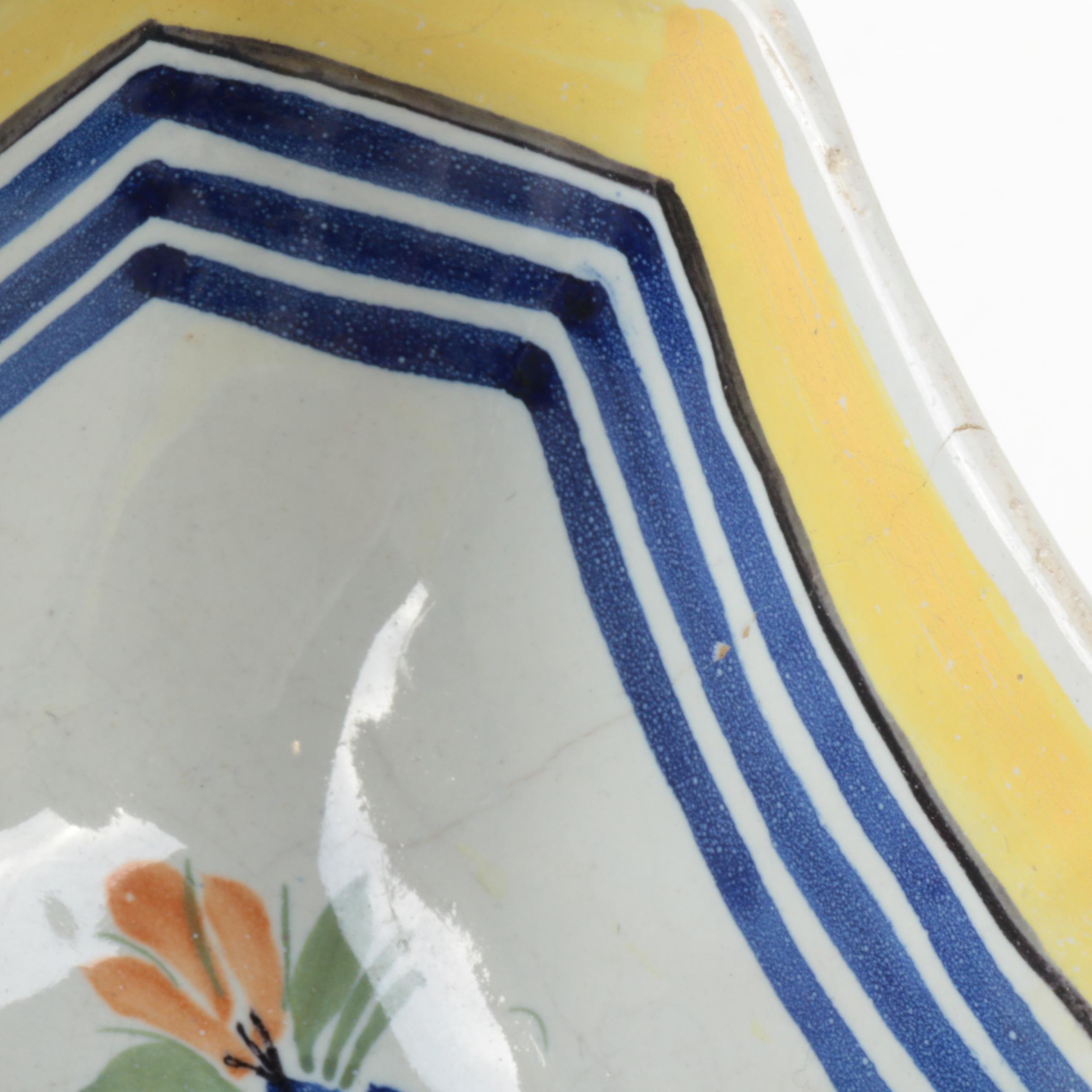 HB Quimper, Quimper Faïence "Soleil Yellow" and "Henriot" Serveware