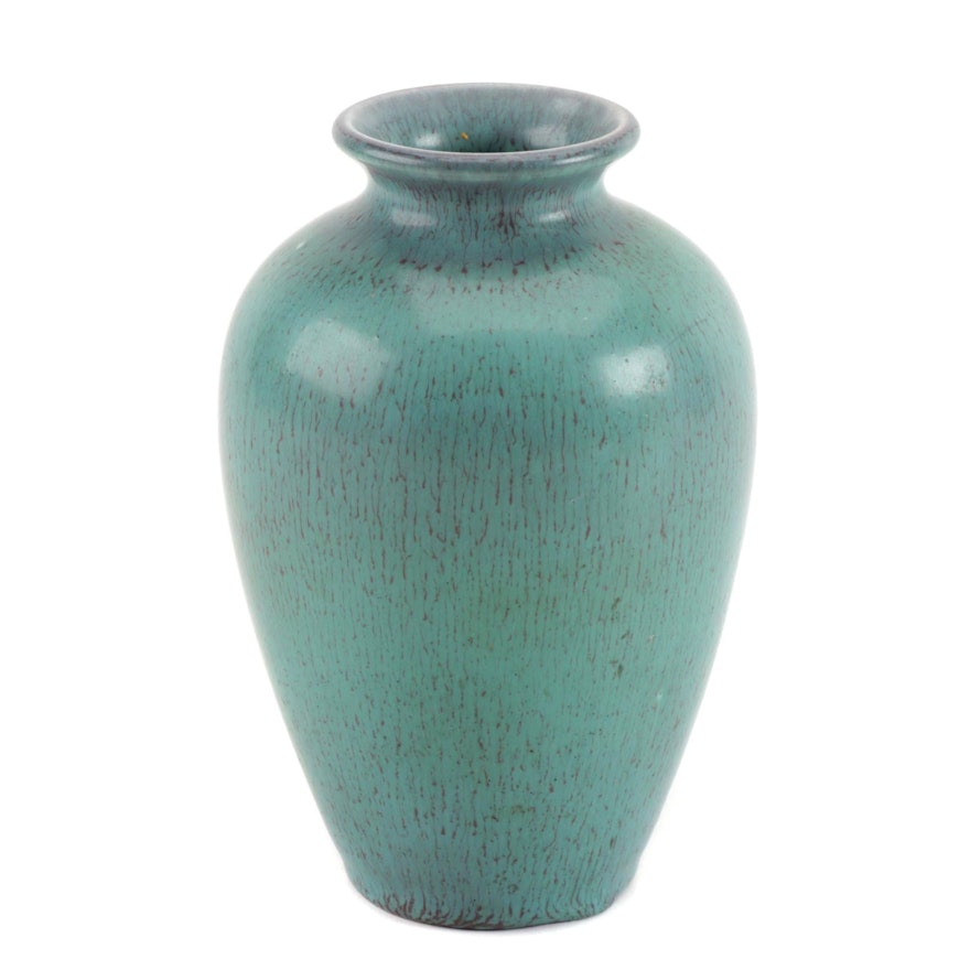 Rookwood Pottery Earthenware Vase with Striated Glaze, 1924