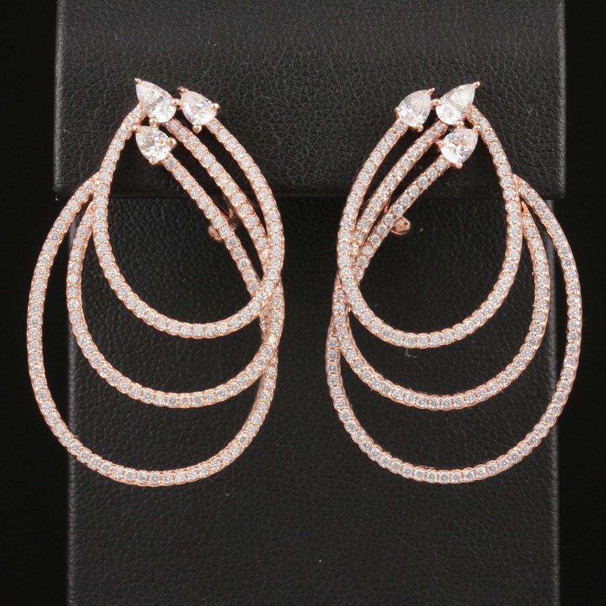 Sterling Silver Cubic Zirconia Earrings