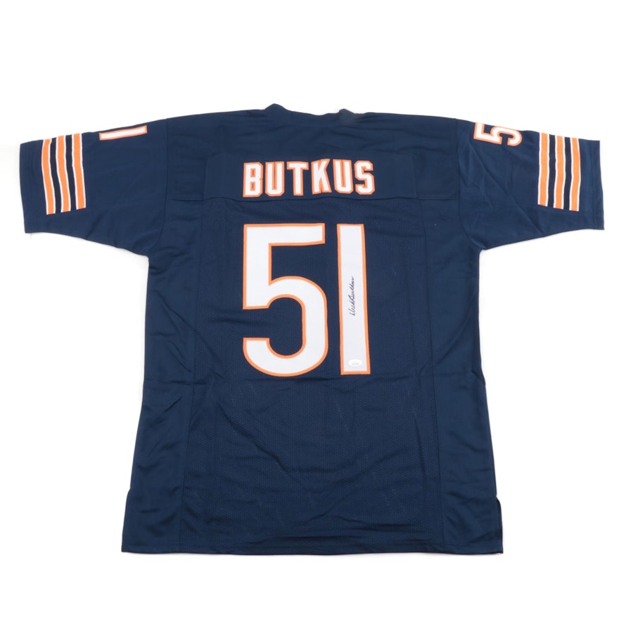 Dick Butkus Signed Chicago Bears Replica Jersey  COA