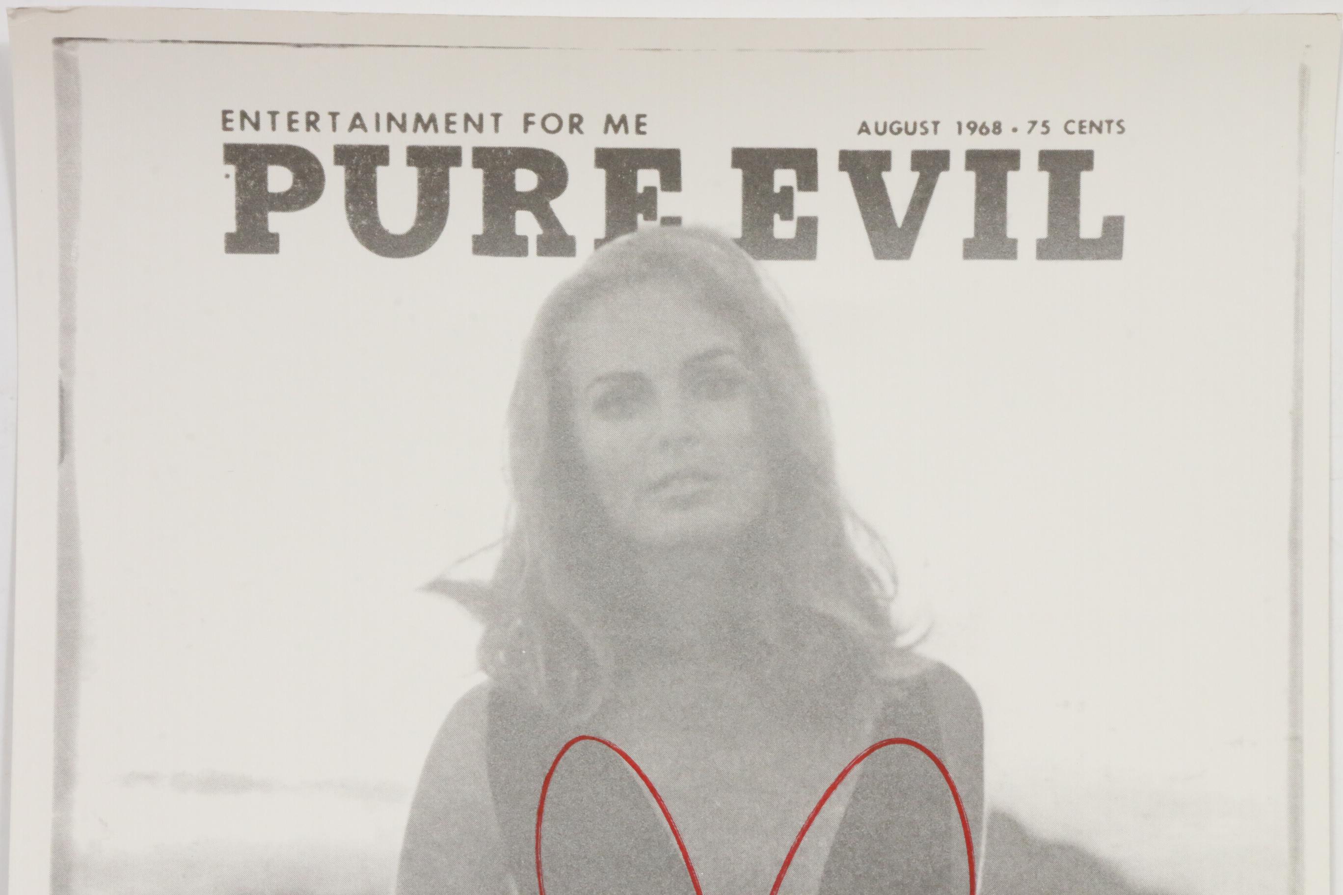 Pure Evil Limited Edition Altered Carroll Baker Playboy Cover Print