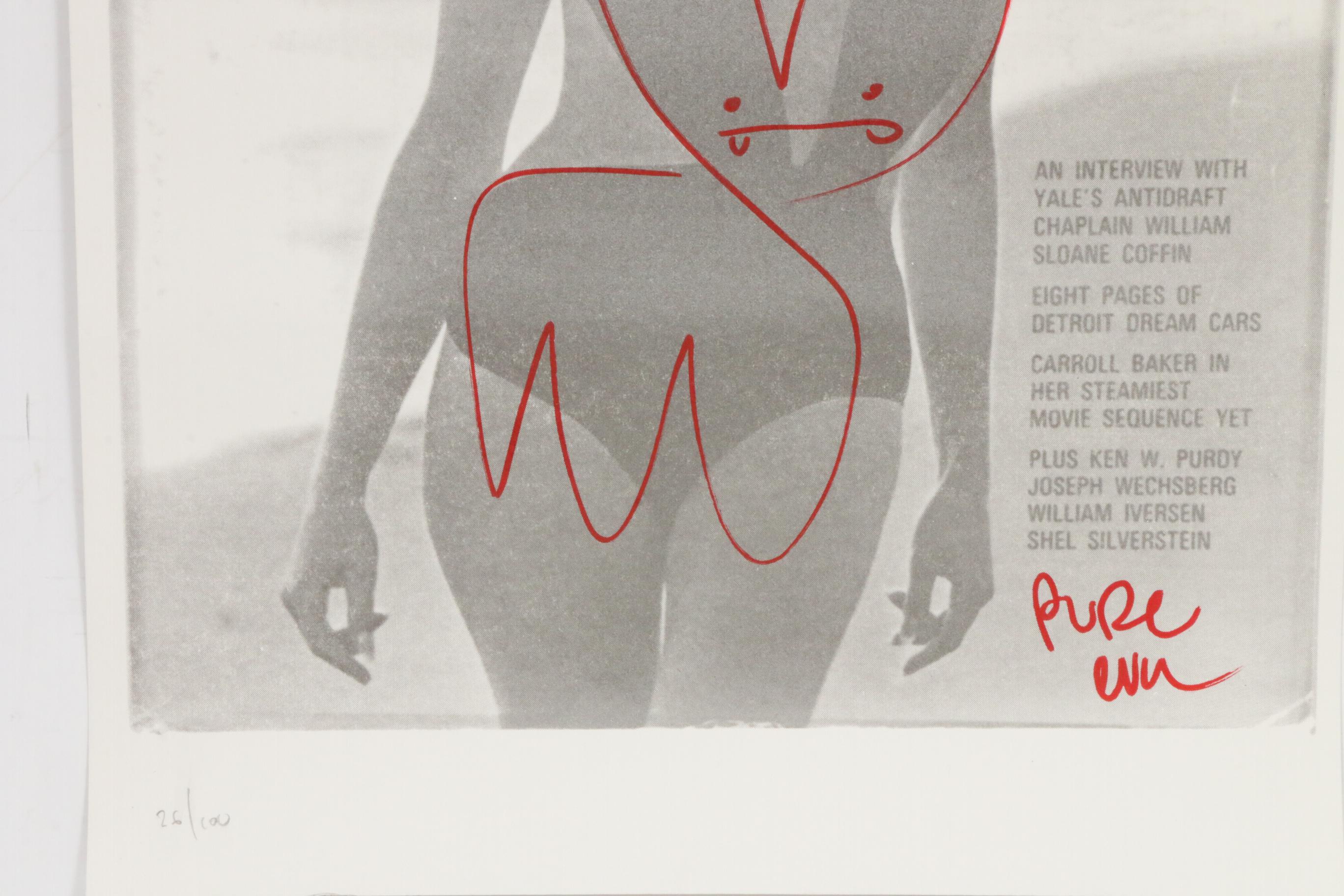 Pure Evil Limited Edition Altered Carroll Baker Playboy Cover Print