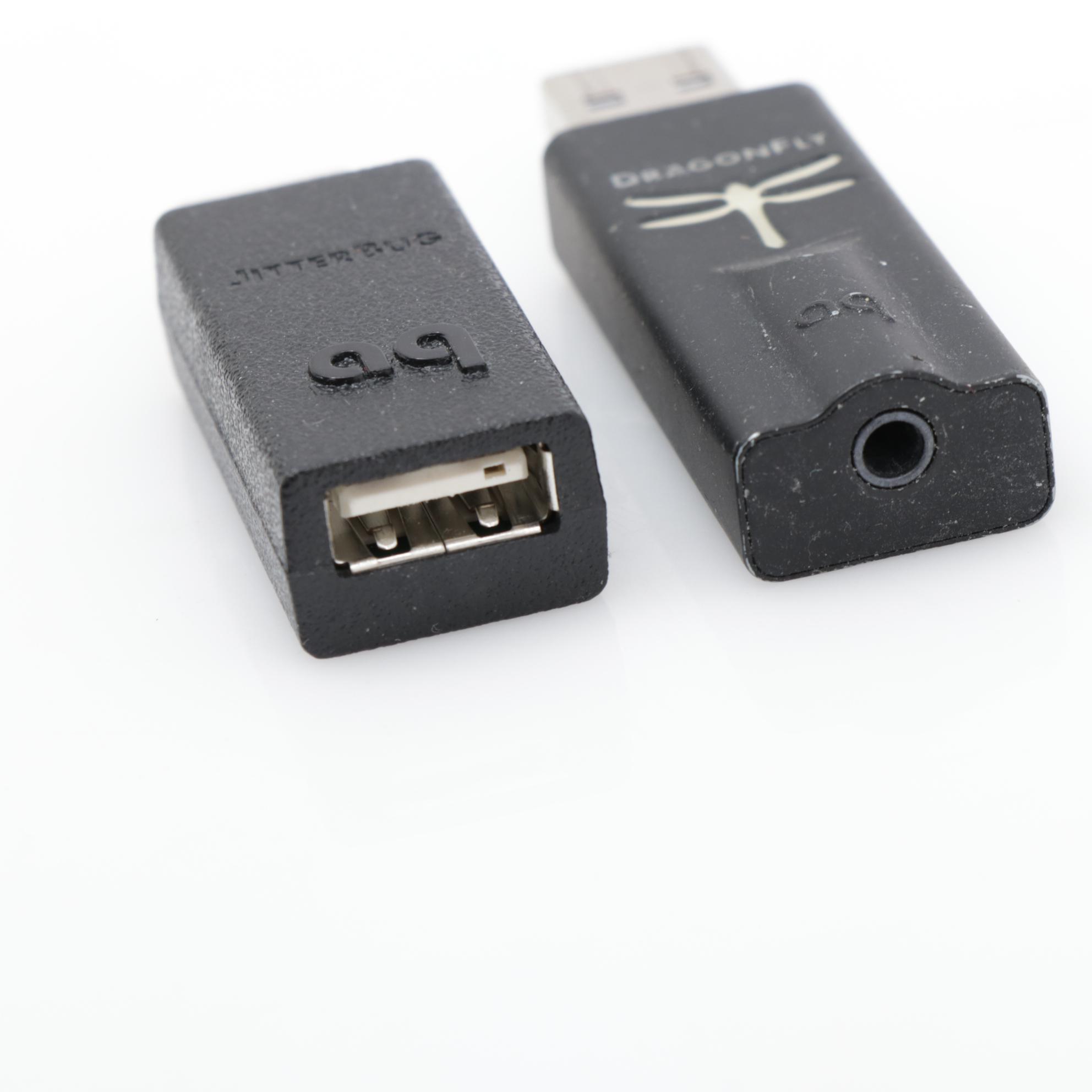 AudioQuest Dragonfly USB DAC and AudioQuest Jitterbug USB Noise Filter