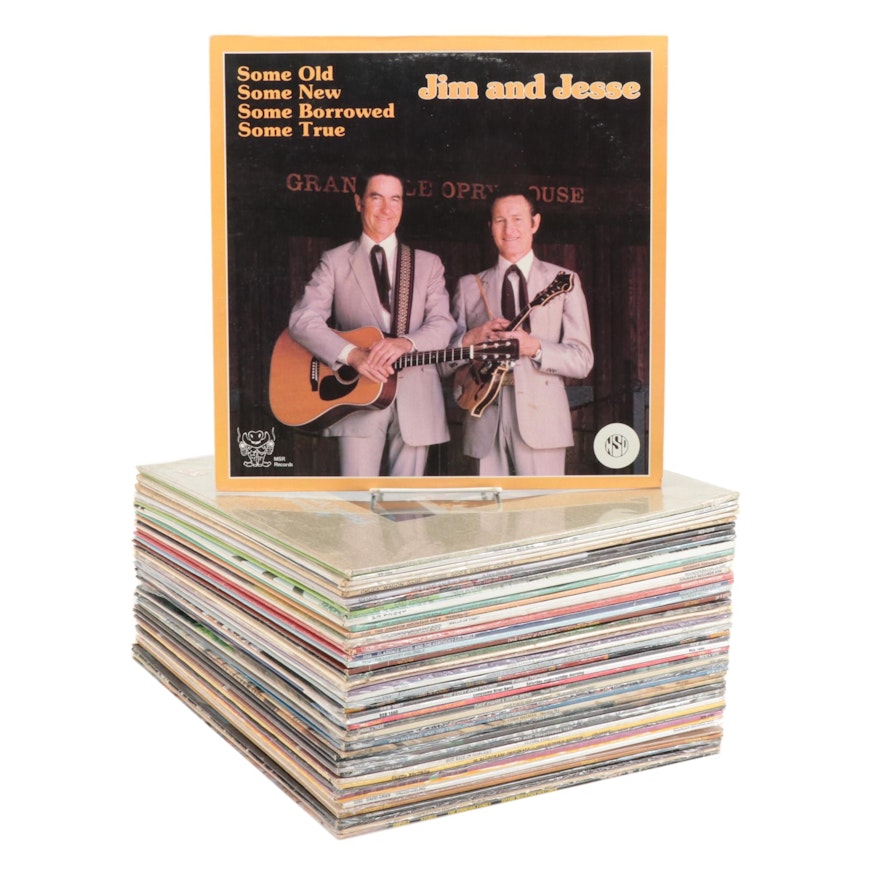 Bluegrass and Folk Music Vinyl Records