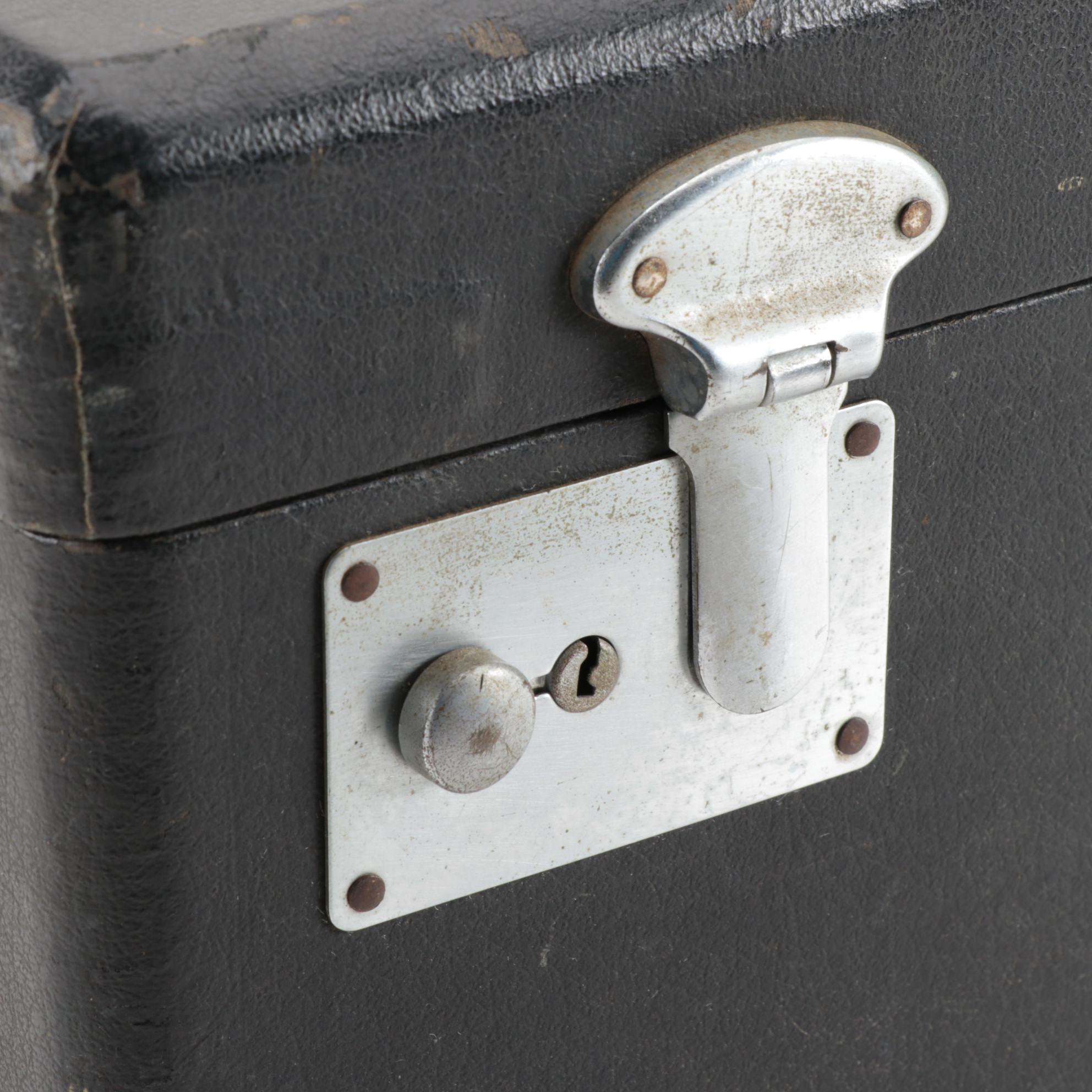 Singer Featherweight 221 Electric Sewing Machine With Case and Attachments, 1946